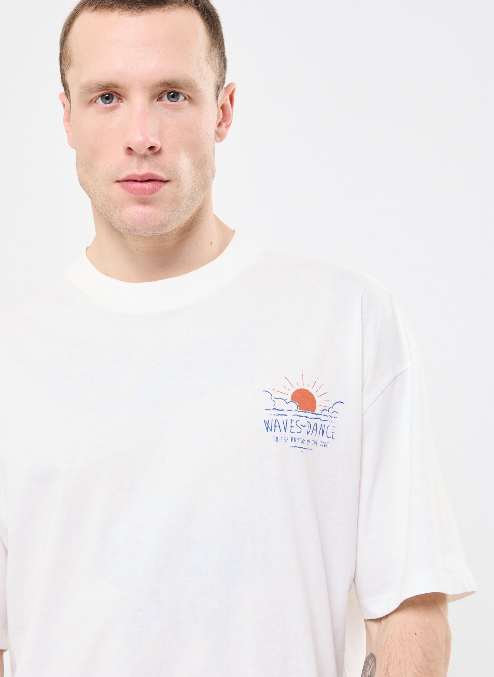 Tee-shirts manches courtes SDOSRICK homme blanc SOLID Tee-shirts manches courtes SDOSRICK homme blanc OFF WHITE