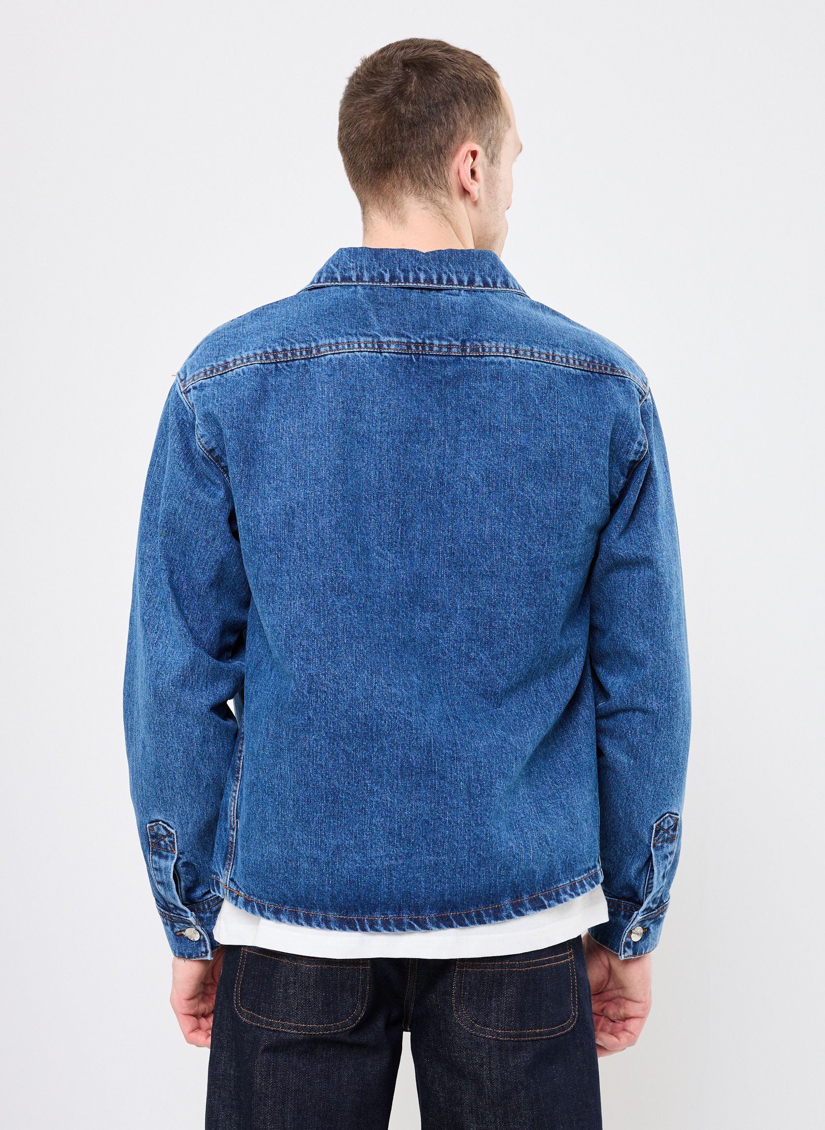Chemises SDWILLIAM homme bleu SOLID Chemises SDWILLIAM homme bleu MIDDLE BLUE DENIM