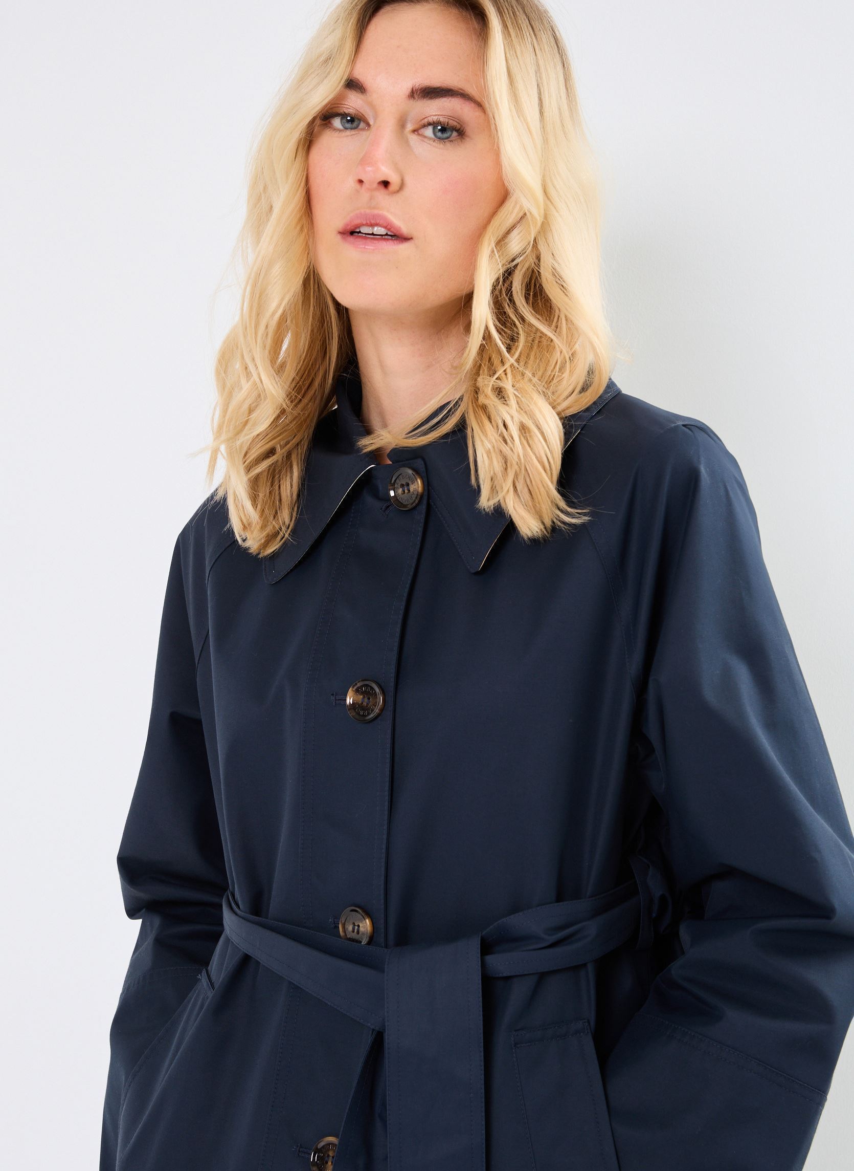 Trenchcoats BEATRIX SHOWERPROOF TRENCH damen blau Barbour Trenchcoats BEATRIX SHOWERPROOF TRENCH damen blau NAVY/SKY DRESS TARTAN