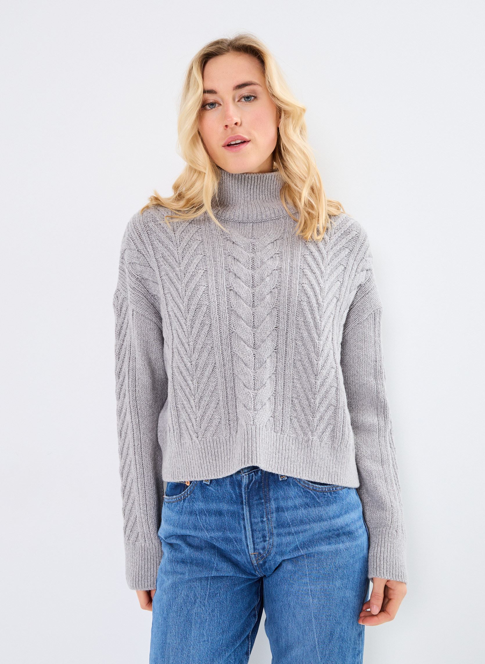 Pullover BEATRIX KNITTED JUMPER damen grau Barbour Pullover BEATRIX KNITTED JUMPER damen grau GREY MARL