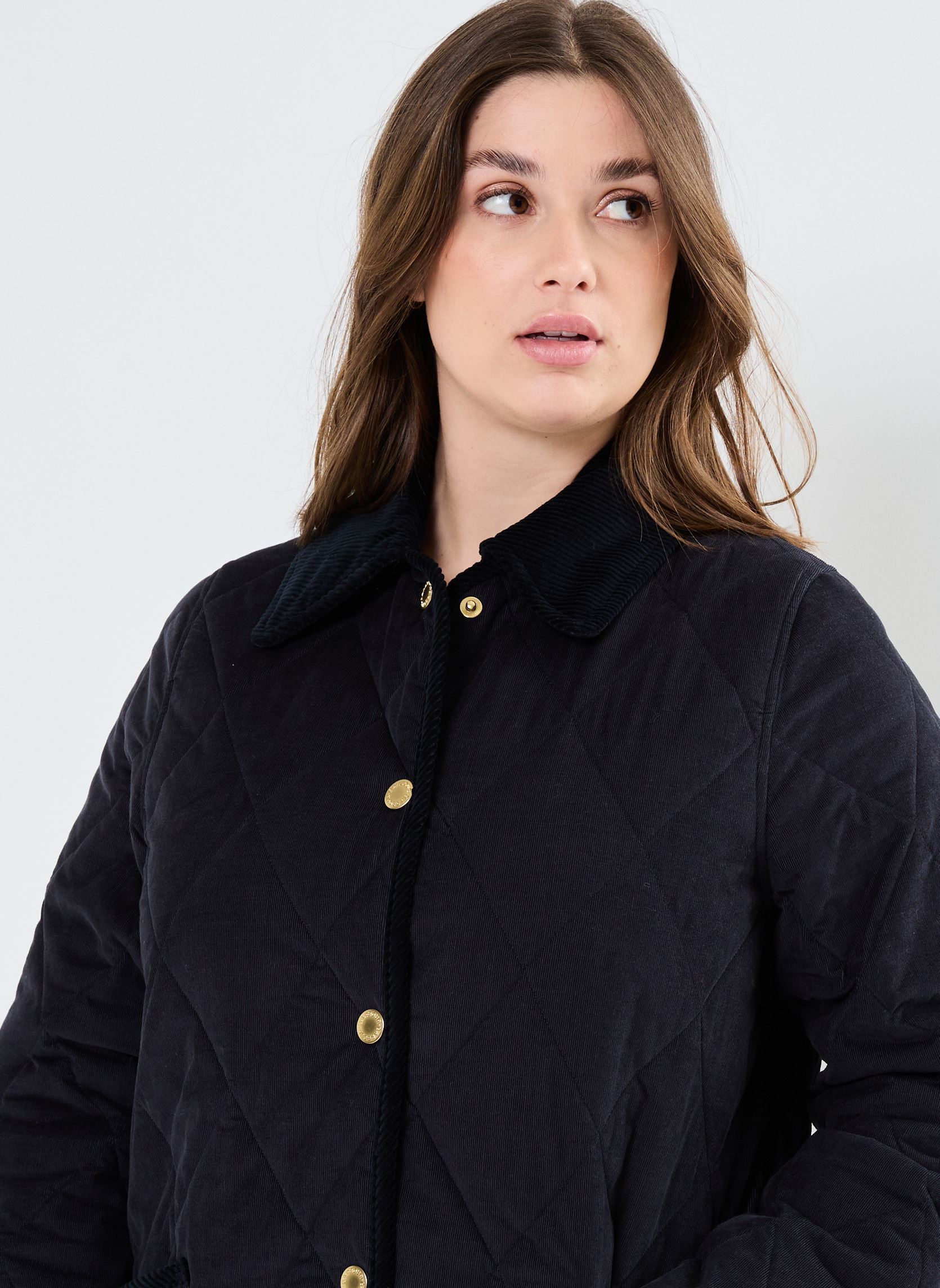 Bomberjacks CORNELIA QUILT dames blauw Barbour Bomberjacks CORNELIA QUILT dames blauw DARK NAVY/SKY DRESS TARTAN