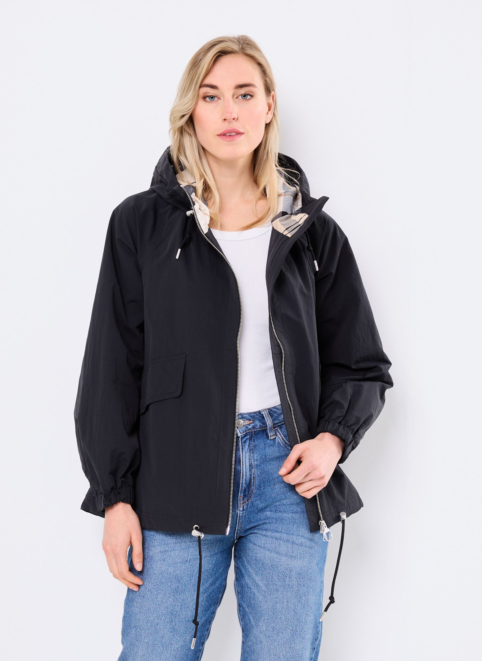 Parkas ORSON SHOWERPROOF JACKET damen braun Barbour Parkas ORSON SHOWERPROOF JACKET damen braun BLACK/SAFARI DRESS TARTAN