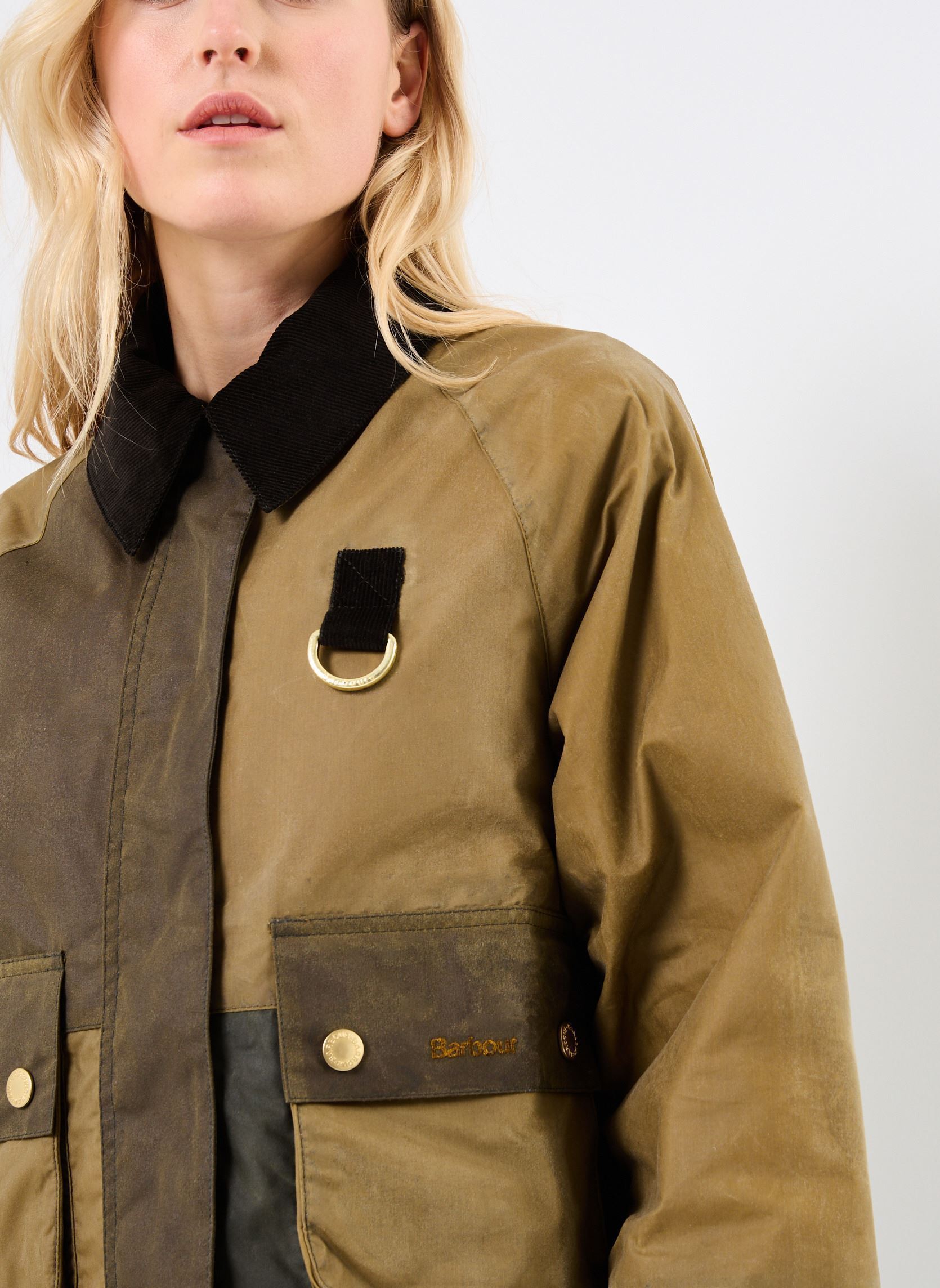 Winterjas ALMA WAX JACKET dames groen Barbour Winterjas ALMA WAX JACKET dames groen SAND ARCHIVE OLIVE BEECH ANCIE