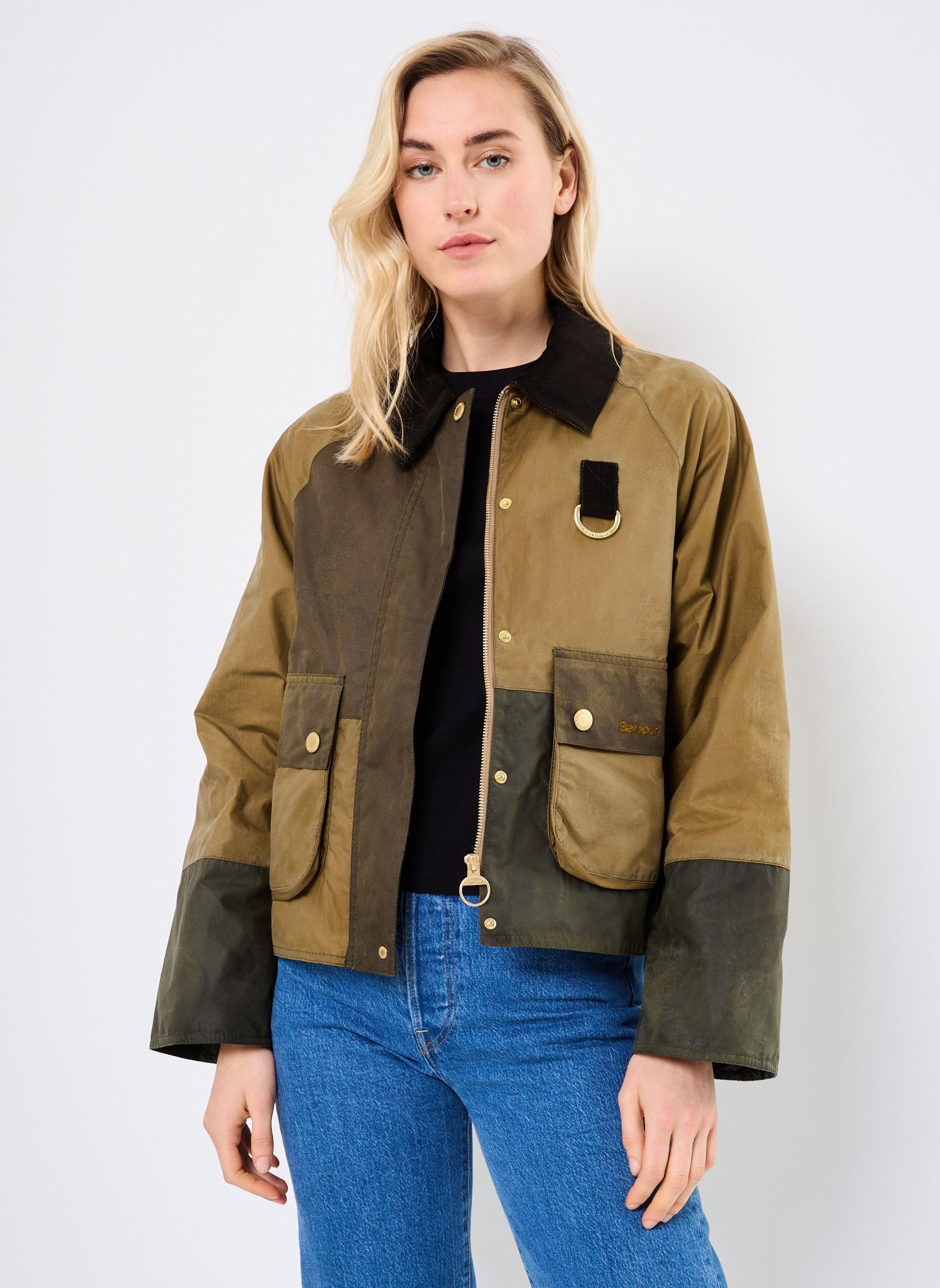 Winterjas ALMA WAX JACKET dames groen Barbour Winterjas ALMA WAX JACKET dames groen SAND ARCHIVE OLIVE BEECH ANCIE