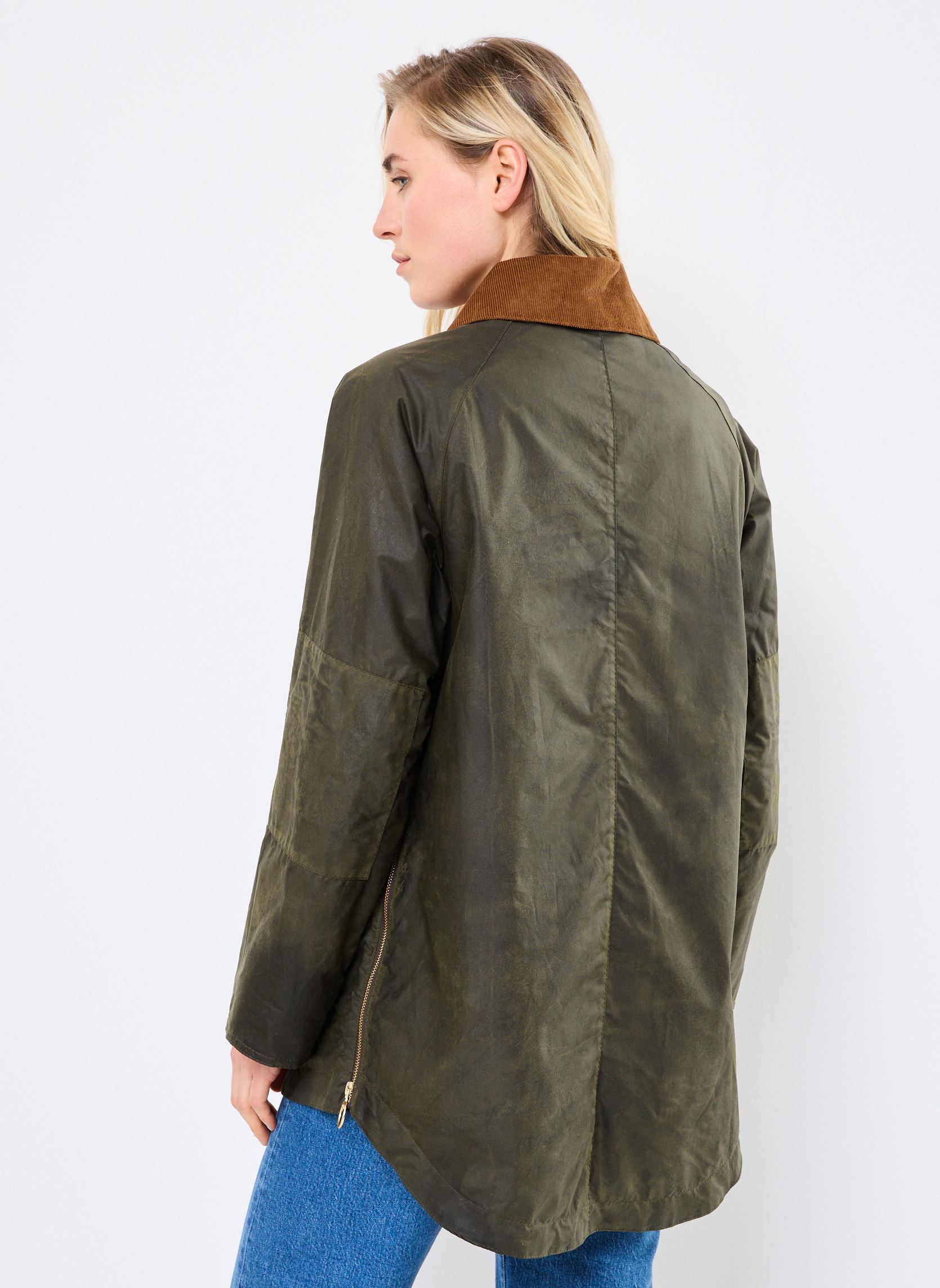 Winterjas RAELYNN WAX JACKET dames groen Barbour Winterjas RAELYNN WAX JACKET dames groen ARCHIVE OLIVE/ANCIENT TARTAN