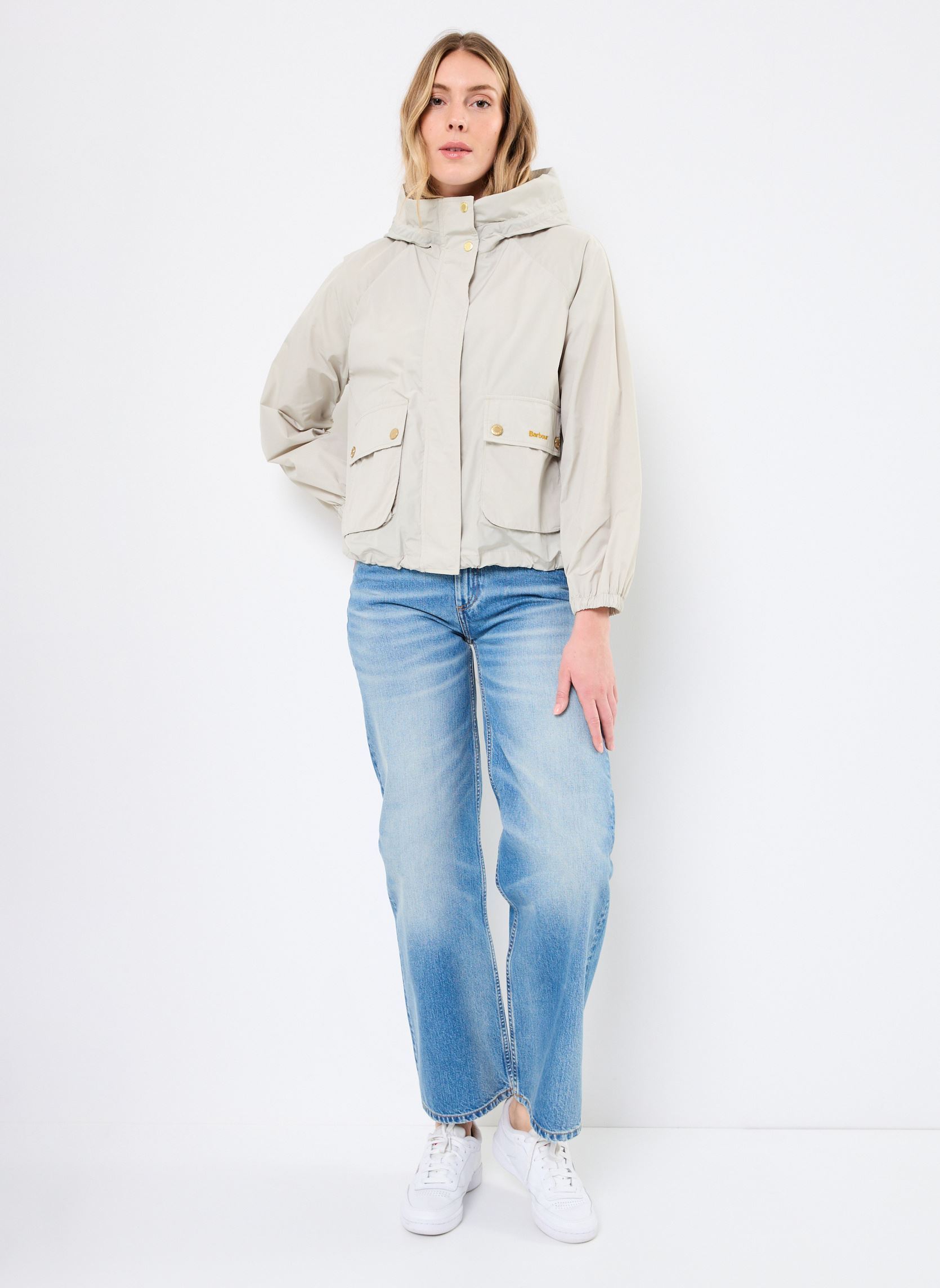 Parkas MAE SHOWERPROOF JACKET damen beige Barbour Parkas MAE SHOWERPROOF JACKET damen beige STONE/ANCIENT TARTAN