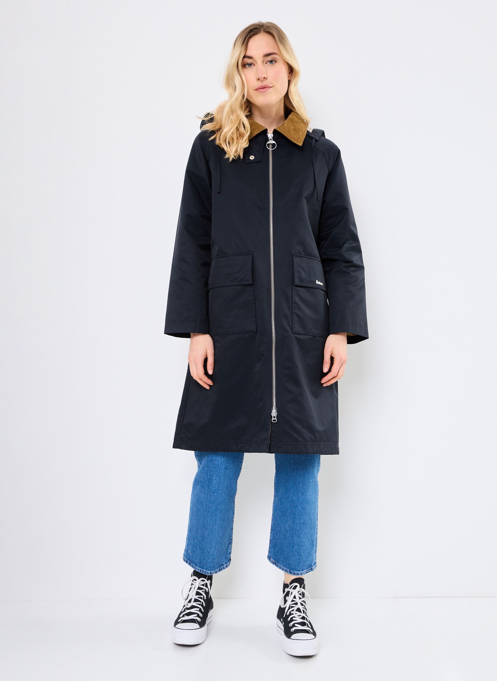 Manteaux JEMA SHOWERPROOF JACKET femme bleu Barbour Manteaux JEMA SHOWERPROOF JACKET femme bleu DARK NAVY