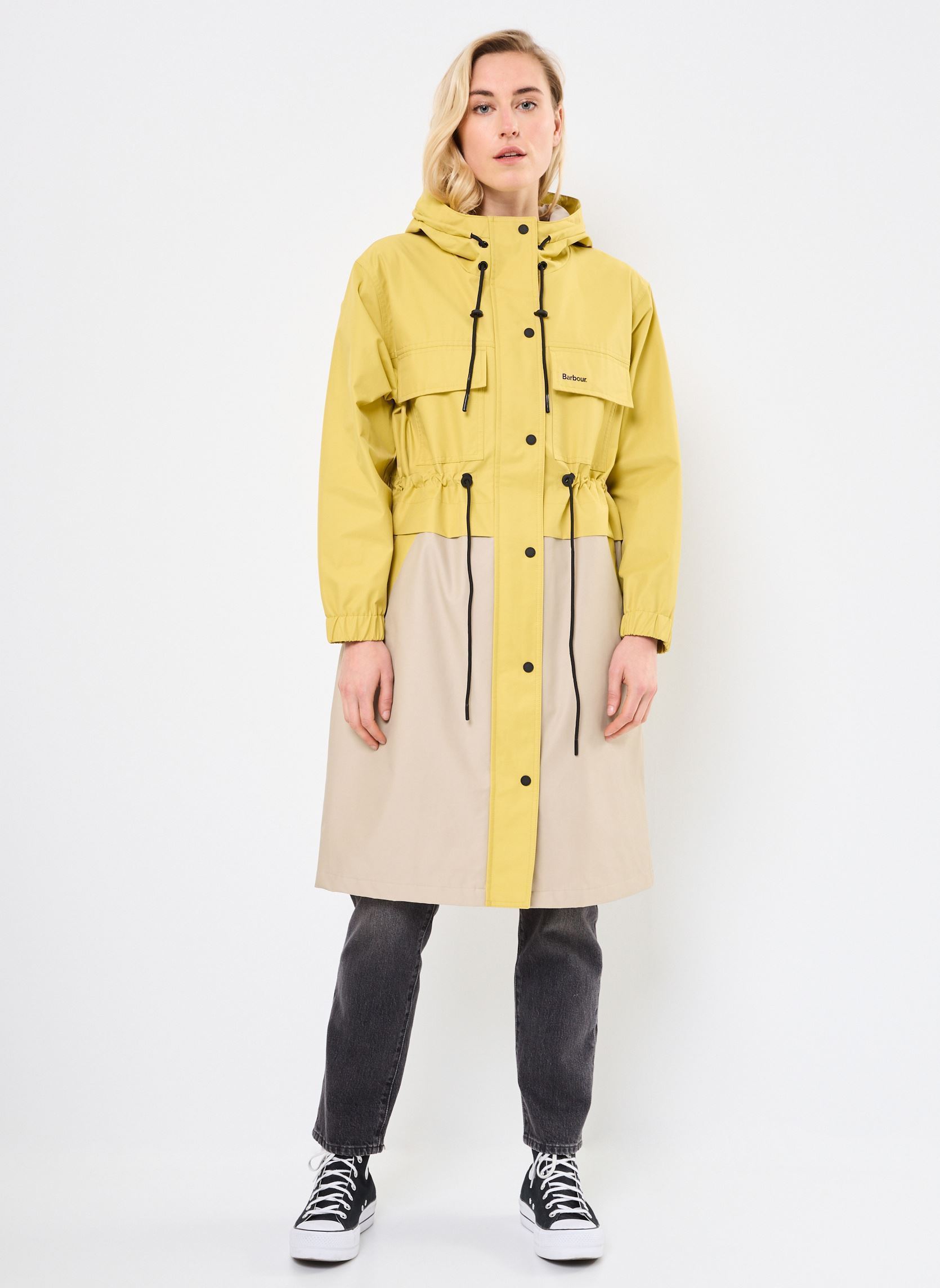 Parkas EVIE SHOWERPROOF PARKA mujer beige Barbour Parkas EVIE SHOWERPROOF PARKA mujer beige LIMEADE/LIGHT SAND