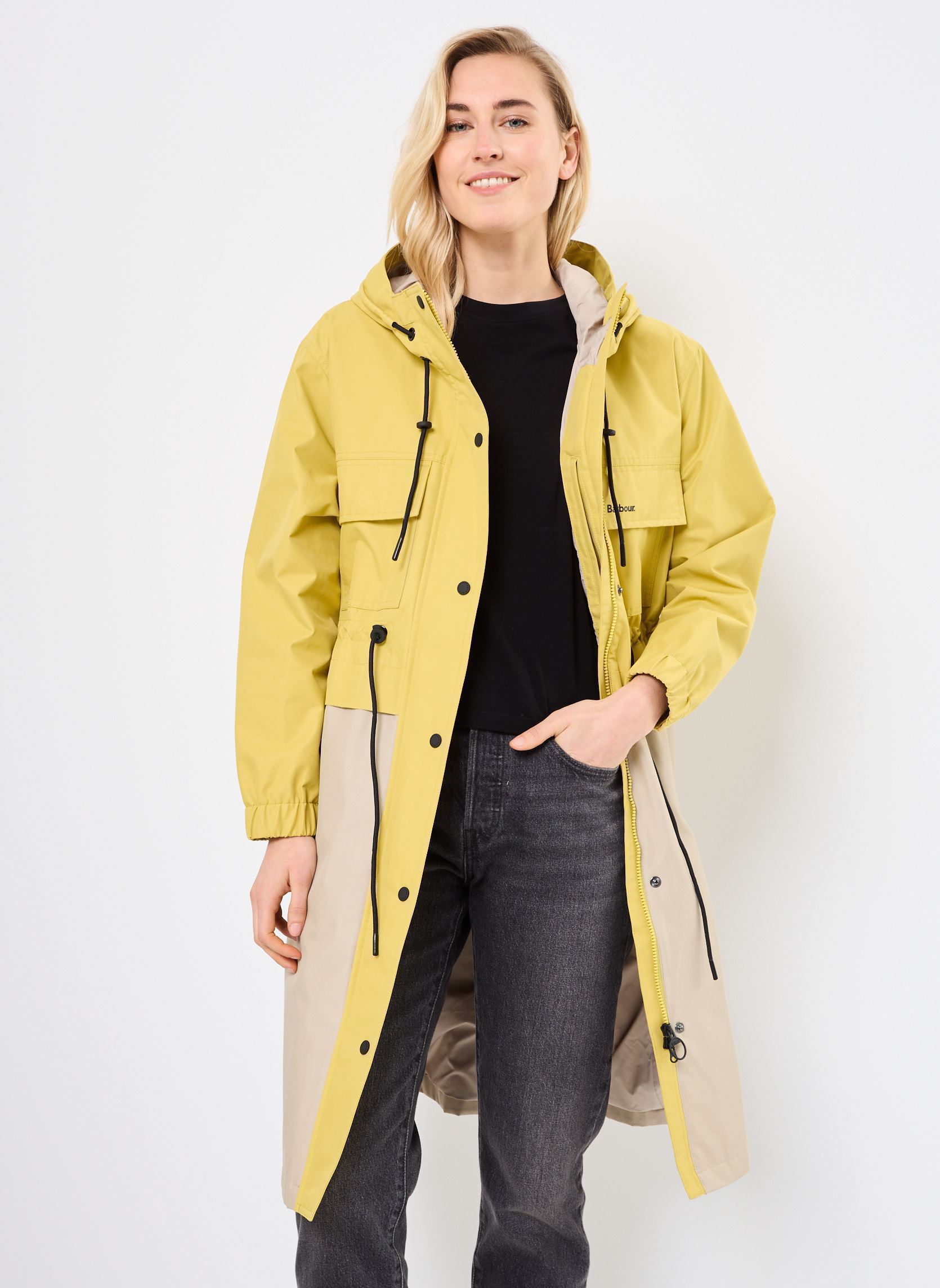 Parkas EVIE SHOWERPROOF PARKA mujer beige Barbour Parkas EVIE SHOWERPROOF PARKA mujer beige LIMEADE/LIGHT SAND