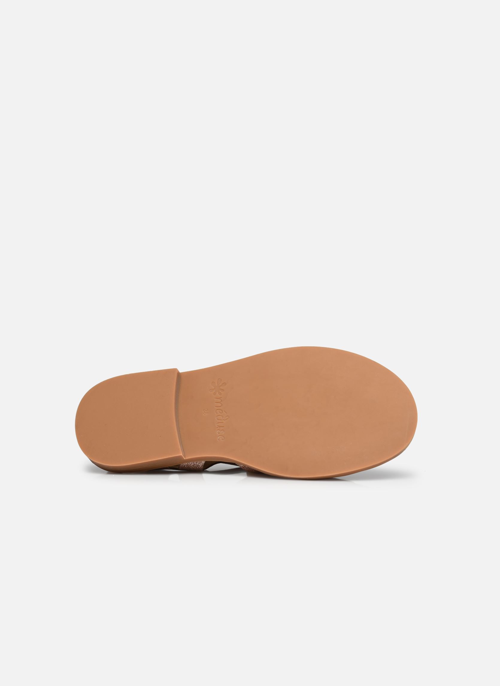 Platte sandalen SUNVILLE dames beige Méduse Platte sandalen SUNVILLE dames beige NUDE PAILLETE