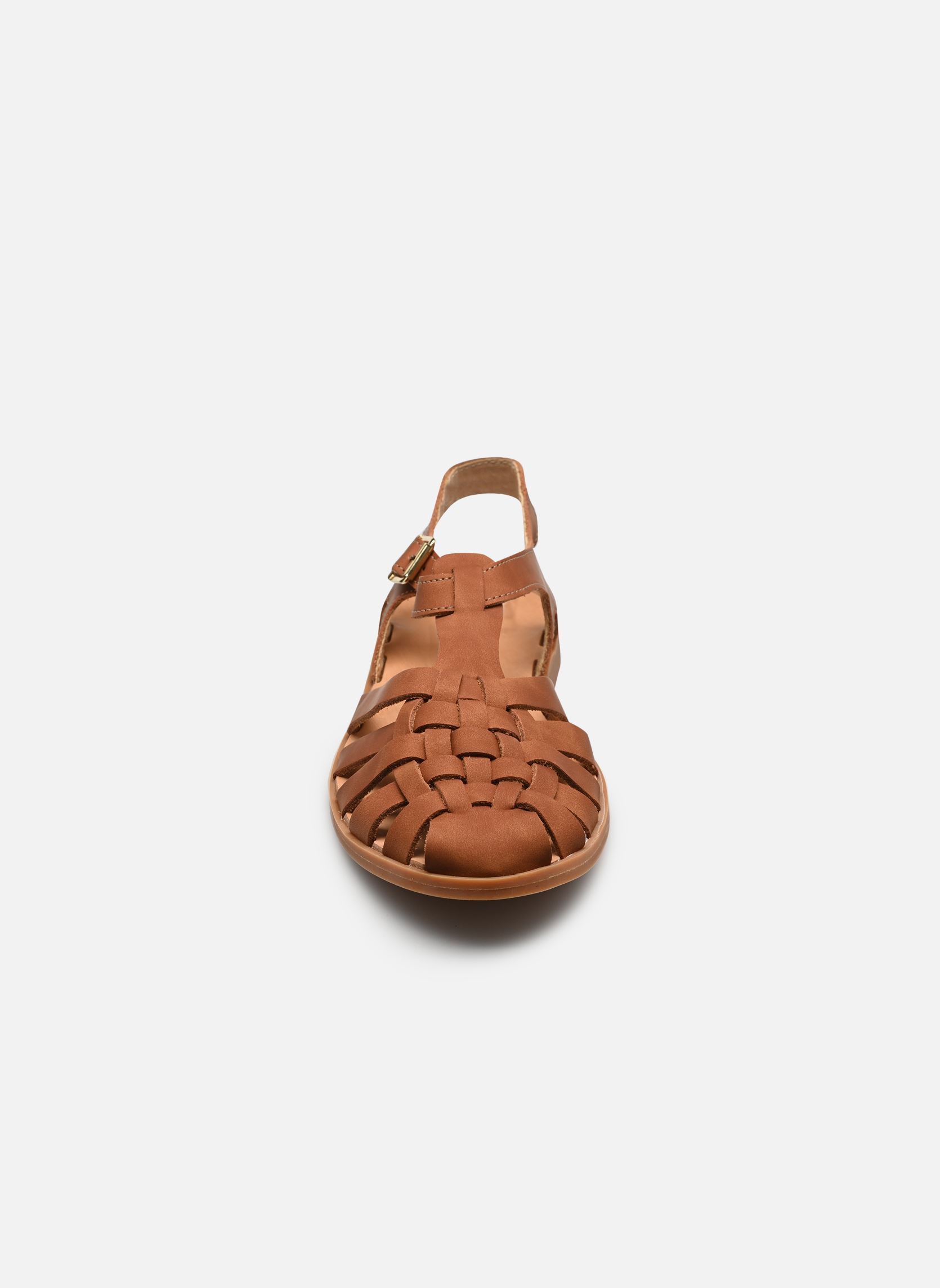 Flache Sandalen SUNVILLE damen braun Méduse Flache Sandalen SUNVILLE damen braun New Cognac