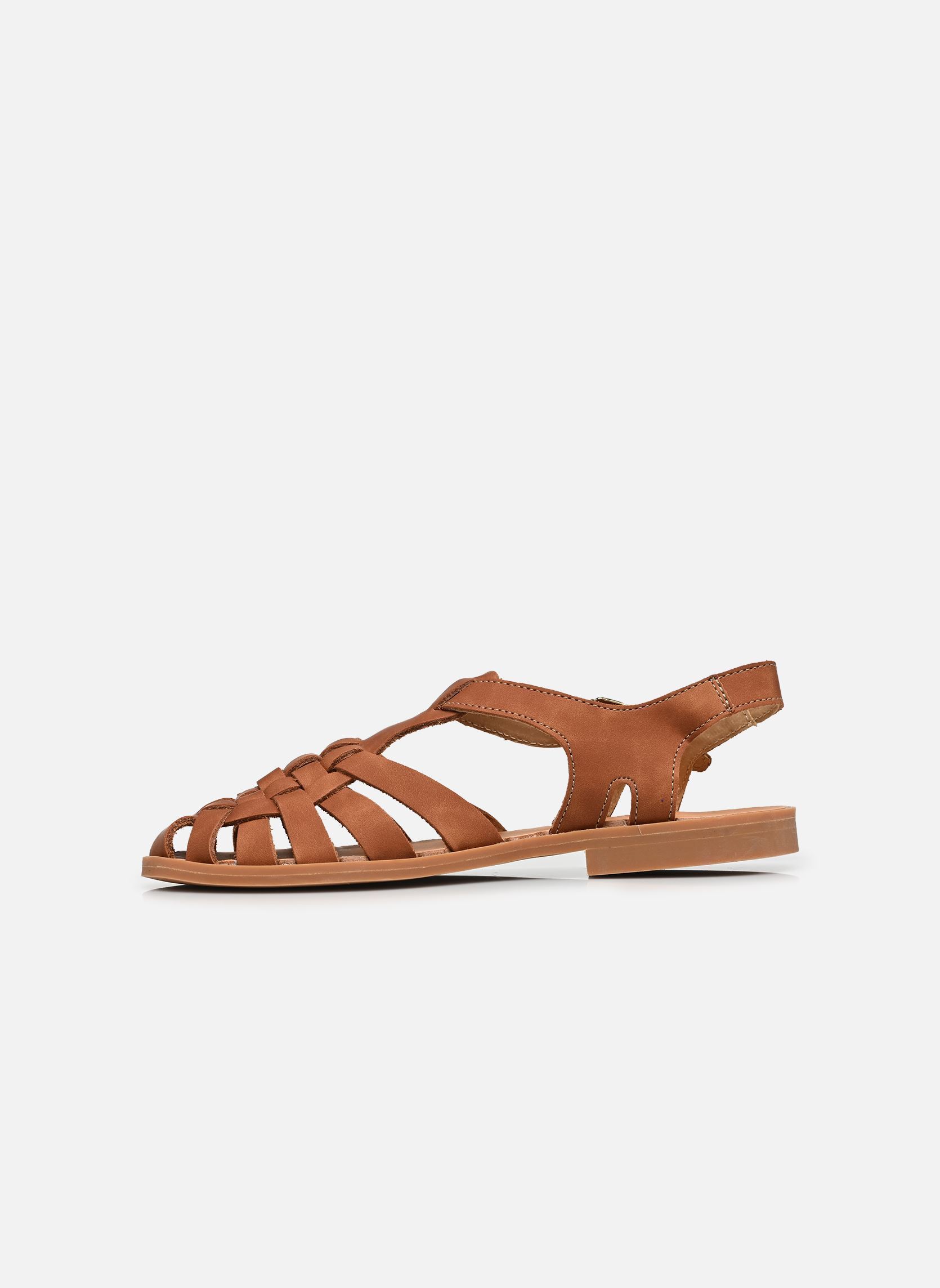 Flache Sandalen SUNVILLE damen braun Méduse Flache Sandalen SUNVILLE damen braun New Cognac