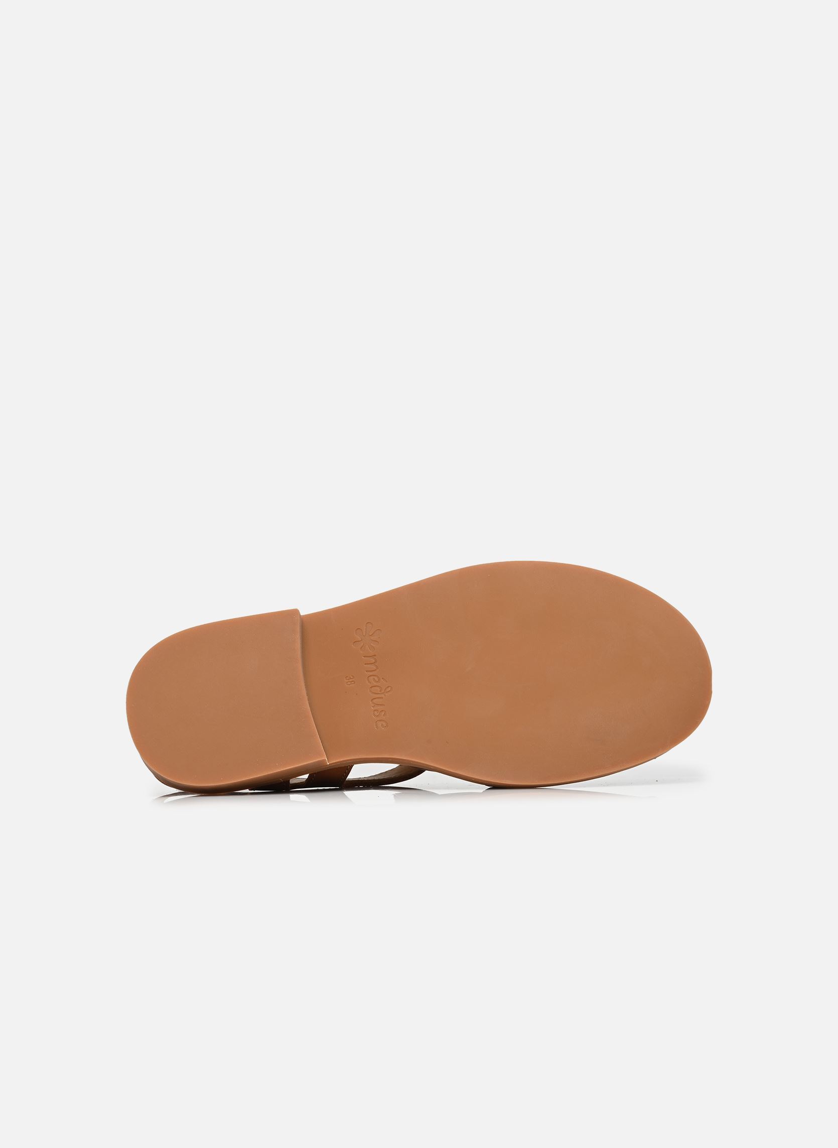 Flache Sandalen SUNVILLE damen braun Méduse Flache Sandalen SUNVILLE damen braun New Cognac