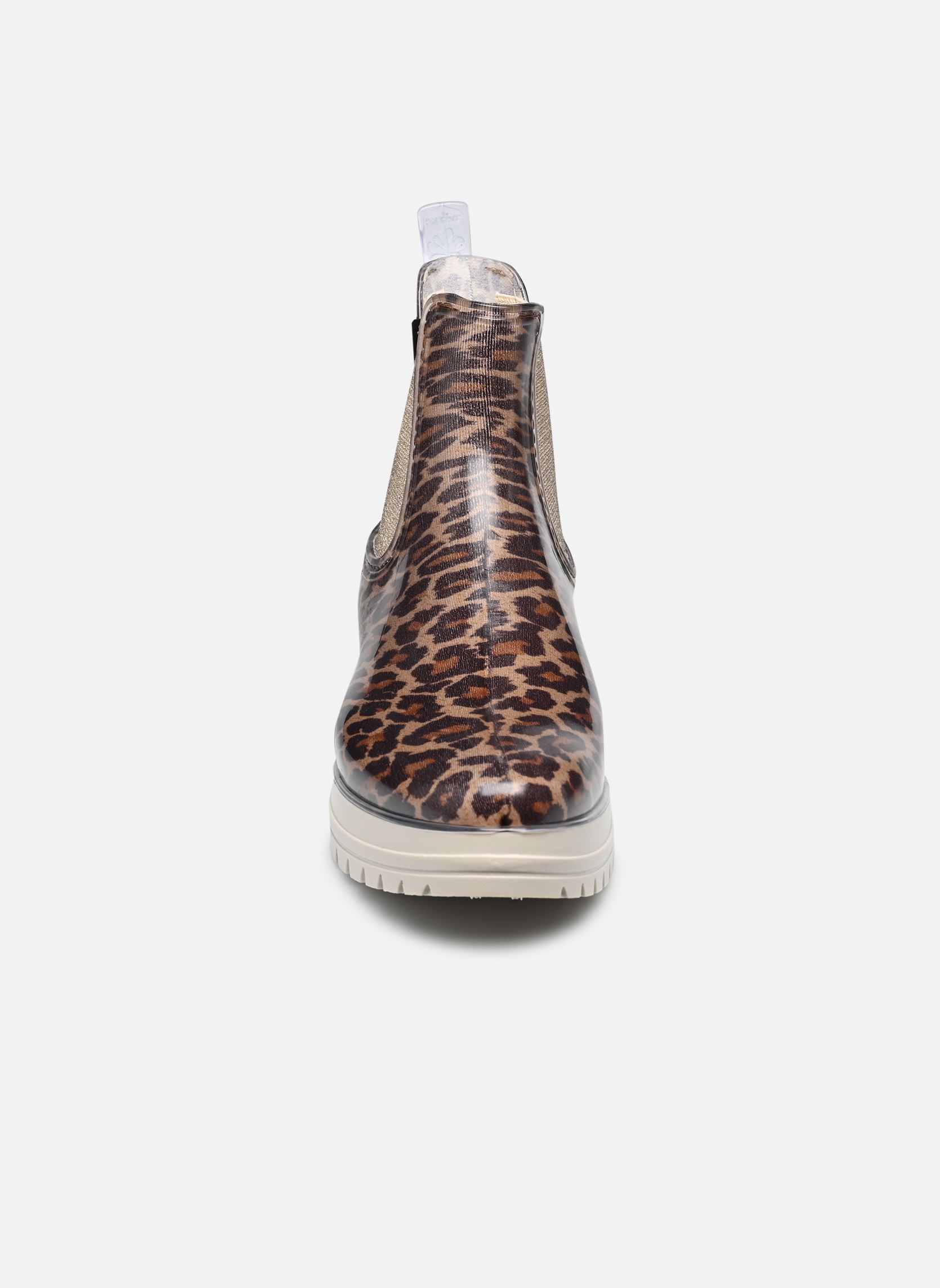 Bottes de pluie JALEO femme beige Méduse Bottes de pluie JALEO femme beige LEOPARD/CREME