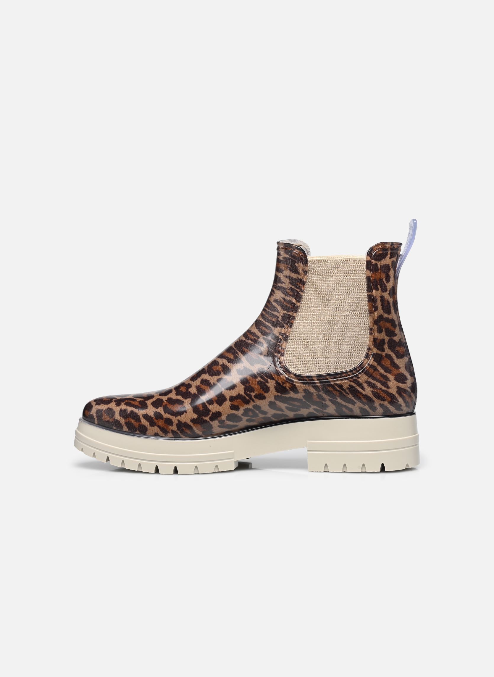 Bottes de pluie JALEO femme beige Méduse Bottes de pluie JALEO femme beige LEOPARD/CREME