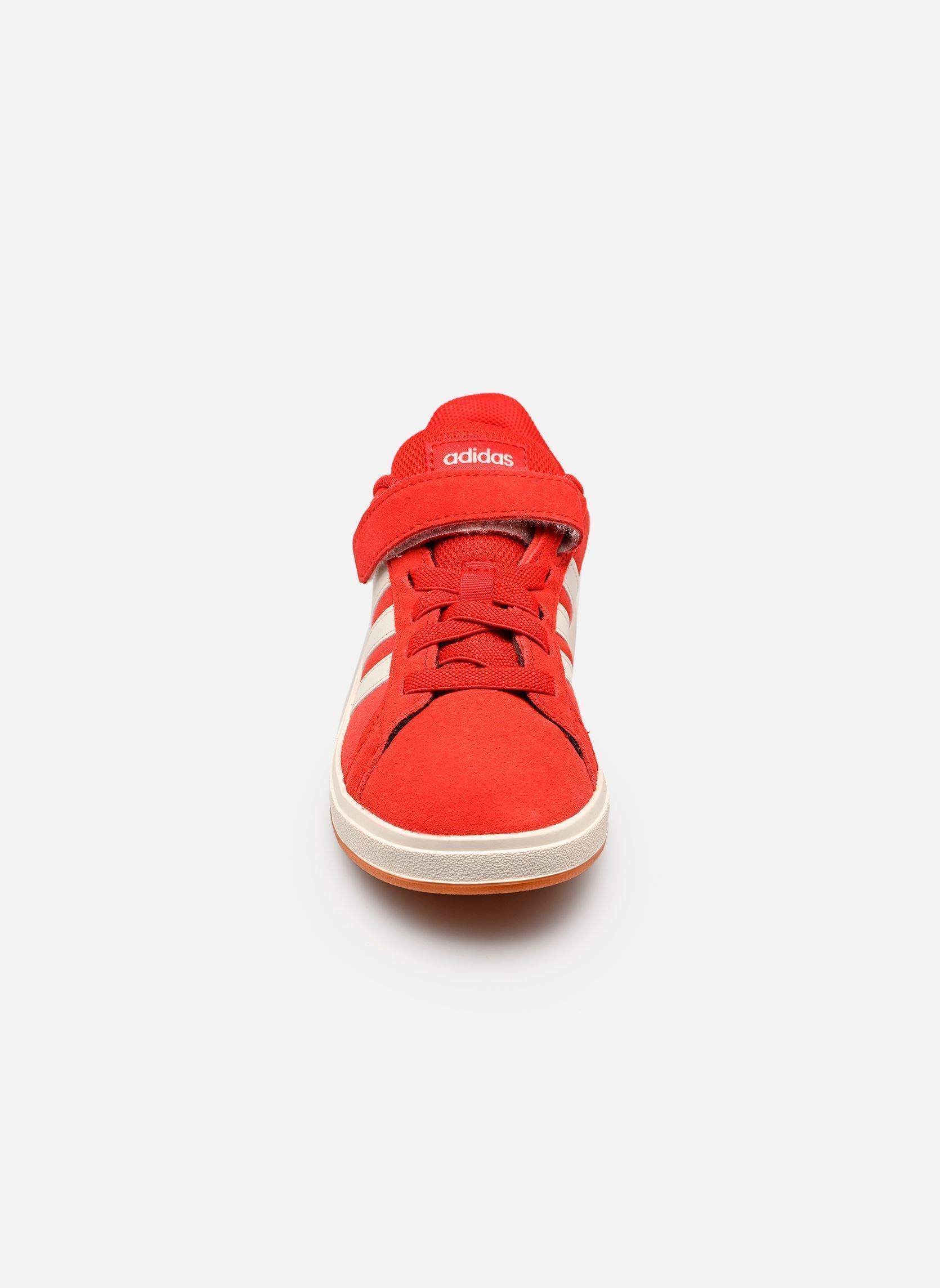 Niedrige Sneaker GRAND COURT 00s EL mädchen rot adidas sportswear Niedrige Sneaker GRAND COURT 00s EL mädchen rot BETTER SCARLET