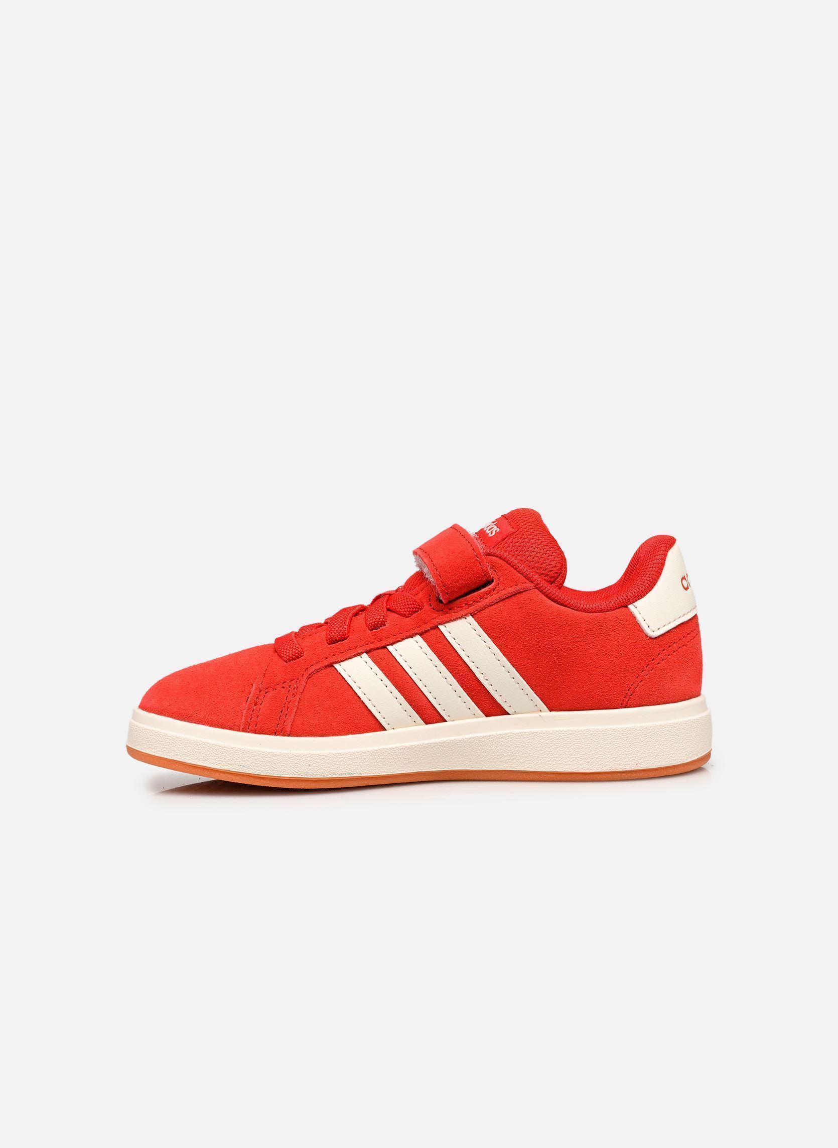 Niedrige Sneaker GRAND COURT 00s EL mädchen rot adidas sportswear Niedrige Sneaker GRAND COURT 00s EL mädchen rot BETTER SCARLET