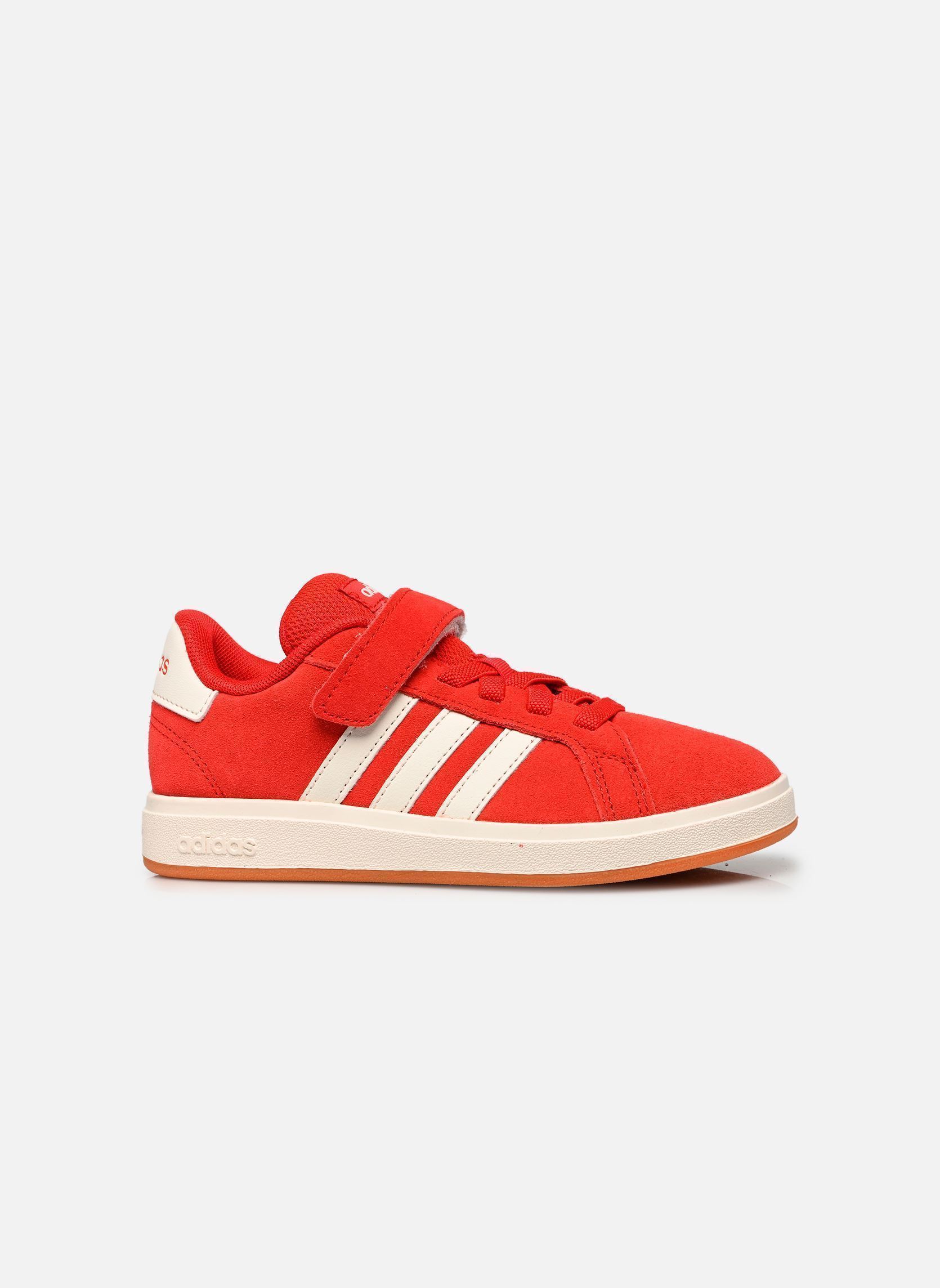Niedrige Sneaker GRAND COURT 00s EL mädchen rot adidas sportswear Niedrige Sneaker GRAND COURT 00s EL mädchen rot BETTER SCARLET