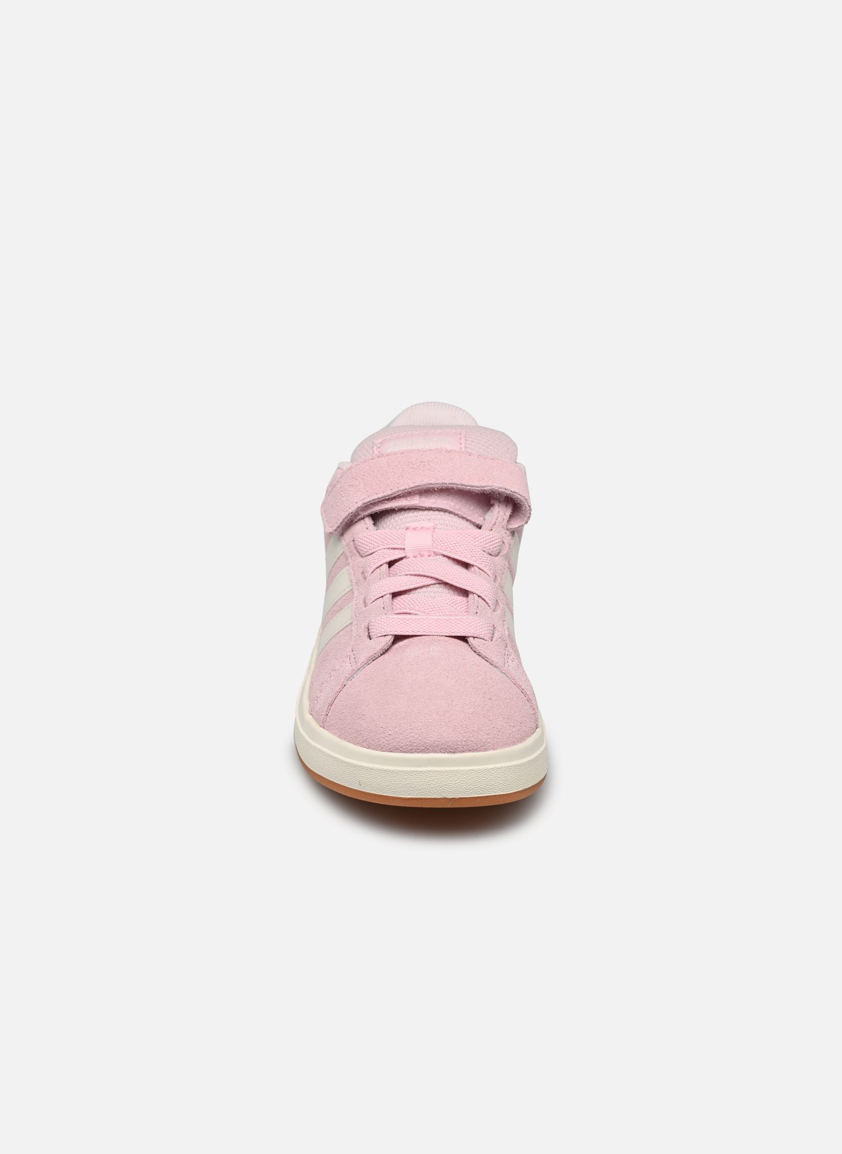 Baskets GRAND COURT 00s EL fille rose adidas sportswear Baskets GRAND COURT 00s EL fille rose ROSCLA/BLACAS/GUM10