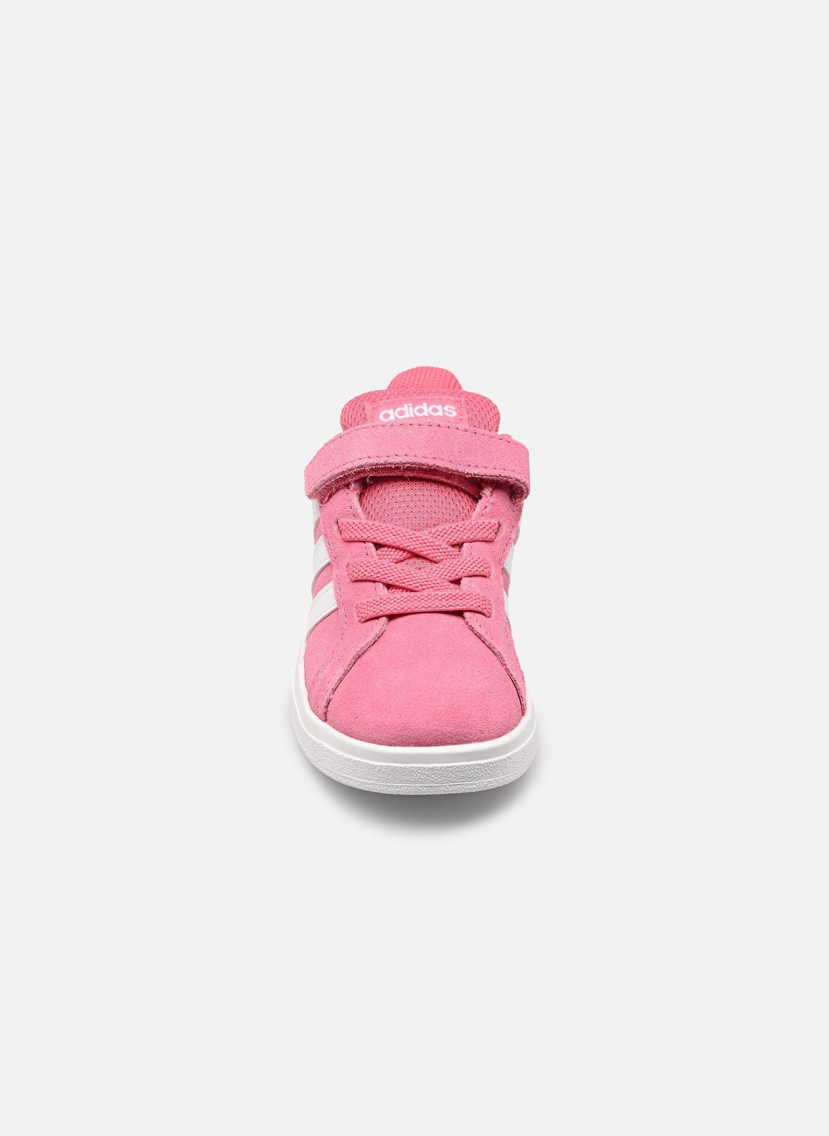 Baskets GRAND COURT 00s EL fille rose adidas sportswear Baskets GRAND COURT 00s EL fille rose PNKFUS/FTWWHT/FTWWHT