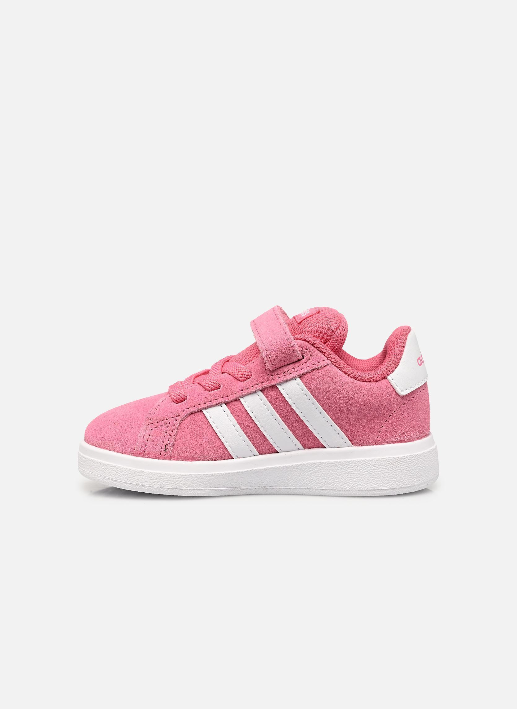 Baskets GRAND COURT 00s EL fille rose adidas sportswear Baskets GRAND COURT 00s EL fille rose PNKFUS/FTWWHT/FTWWHT