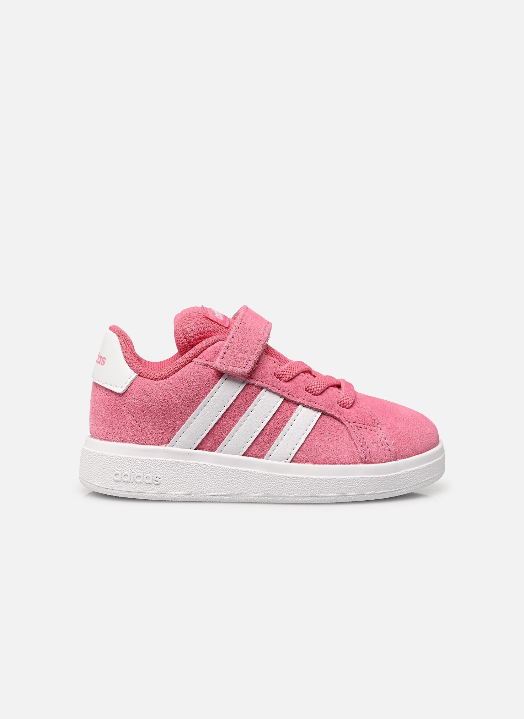 Baskets GRAND COURT 00s EL fille rose adidas sportswear Baskets GRAND COURT 00s EL fille rose PNKFUS/FTWWHT/FTWWHT