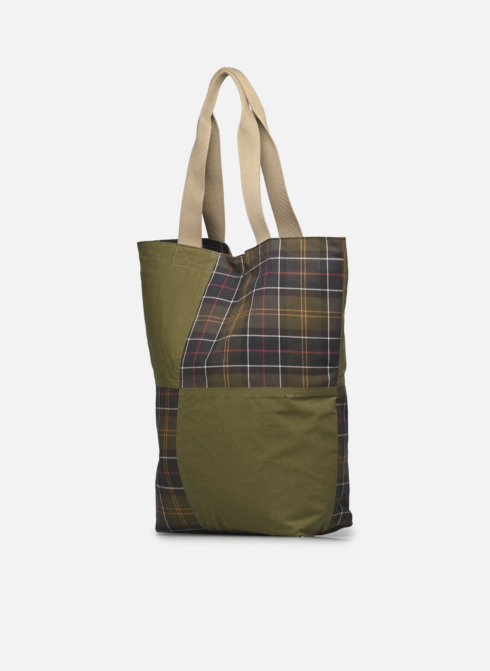 Sacs bandoulière TRANSPORT PATCHWORK TOTE BAG vert Barbour Sacs bandoulière TRANSPORT PATCHWORK TOTE BAG vert DUSKY GREEN