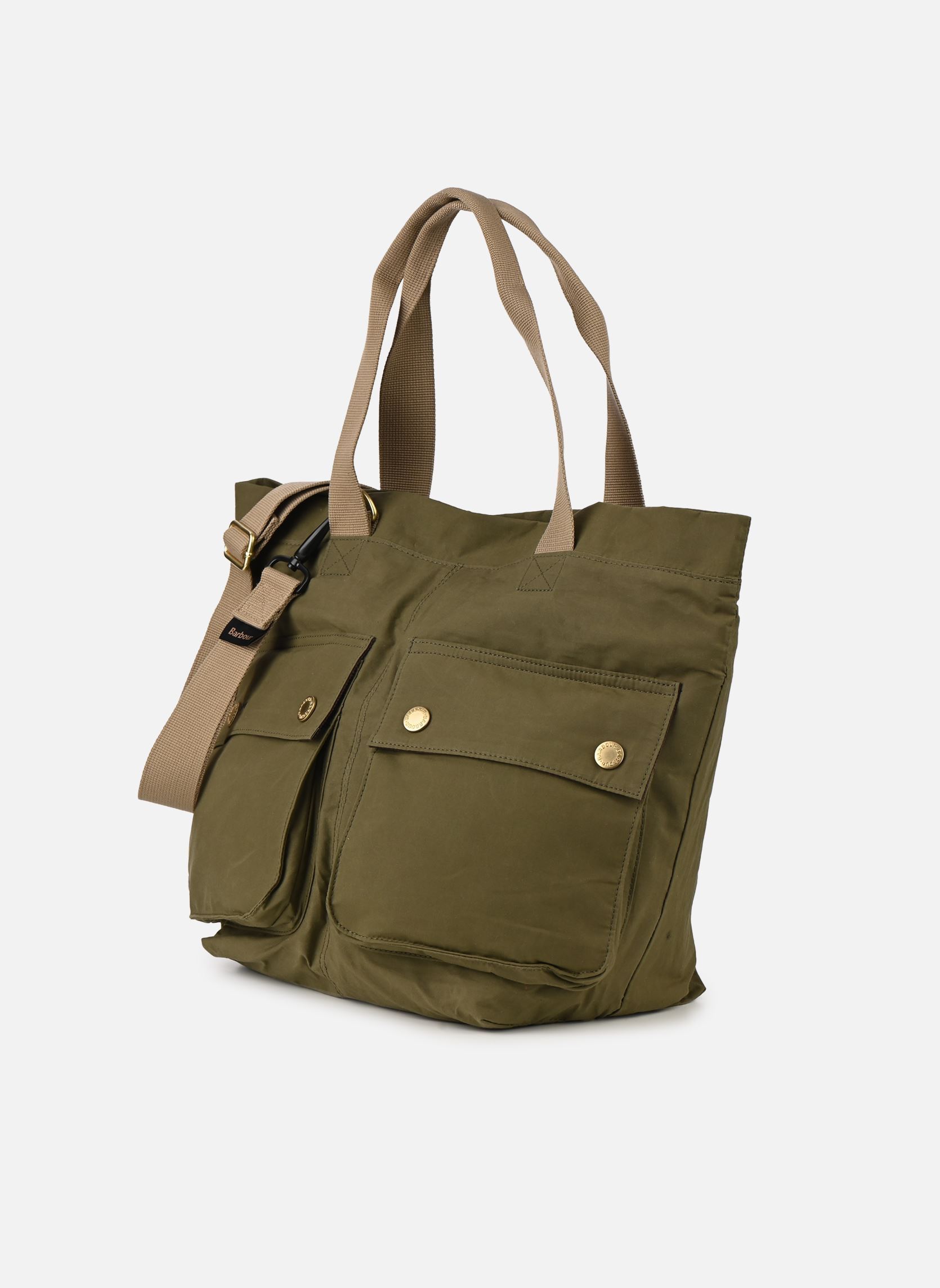 Schoudertassen TRANSPORT ALL TOTE BAG groen Barbour Schoudertassen TRANSPORT ALL TOTE BAG groen DUSKY GREEN