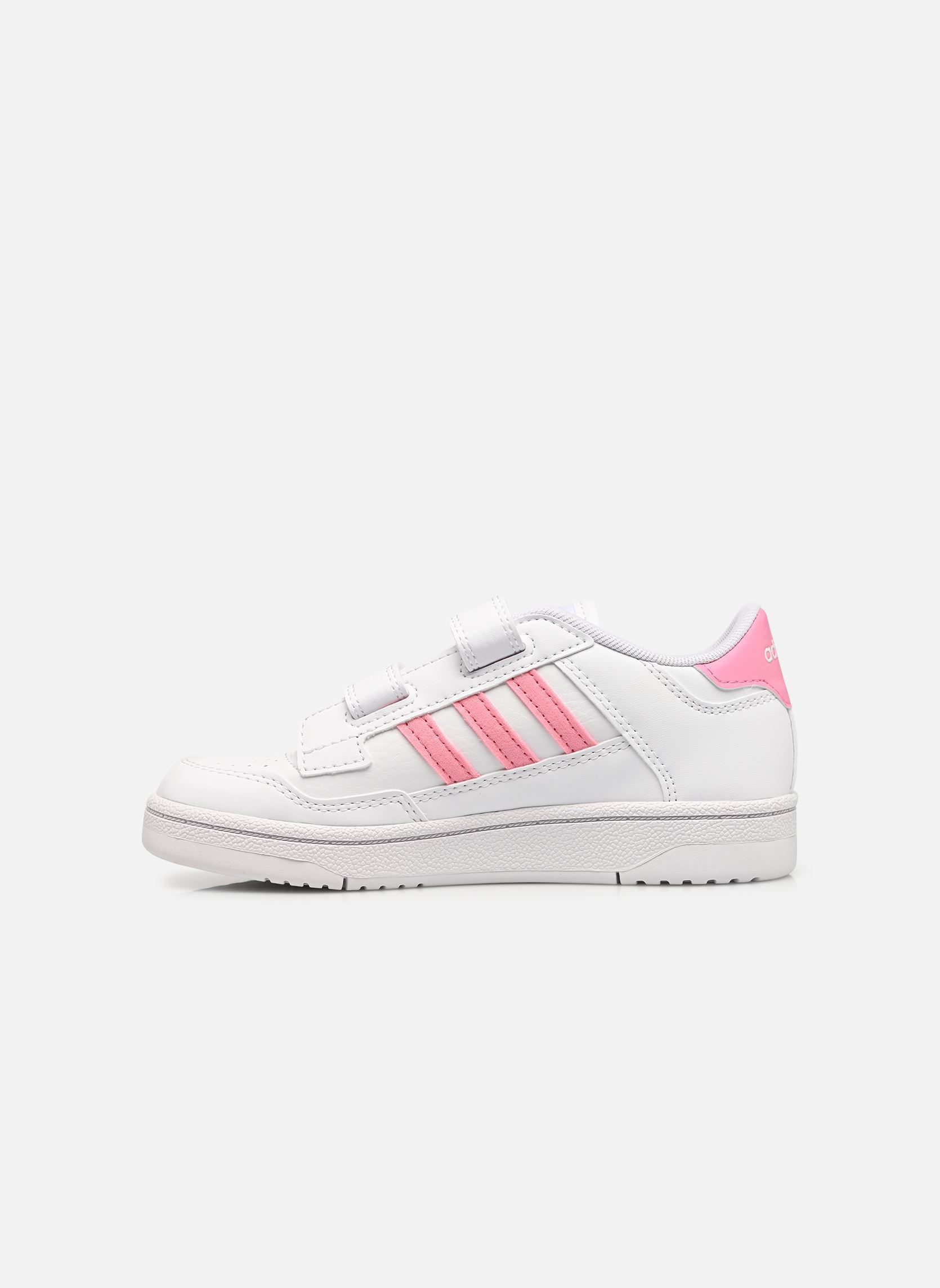Baskets Rapid Court Cf C fille blanc adidas sportswear Baskets Rapid Court Cf C fille blanc FTWWHT/BLIPNK/FTWWHT