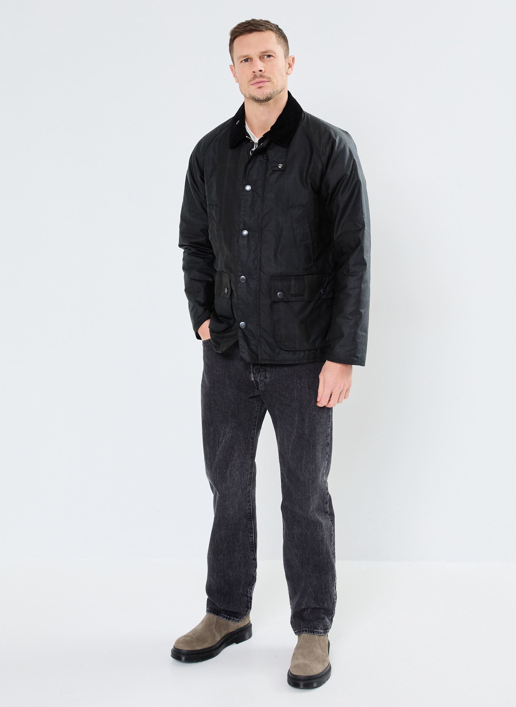 Parkas MODERN CHECK BADALE WAX JACKET herren schwarz Barbour Parkas MODERN CHECK BADALE WAX JACKET herren schwarz DUNDEE TARTAN