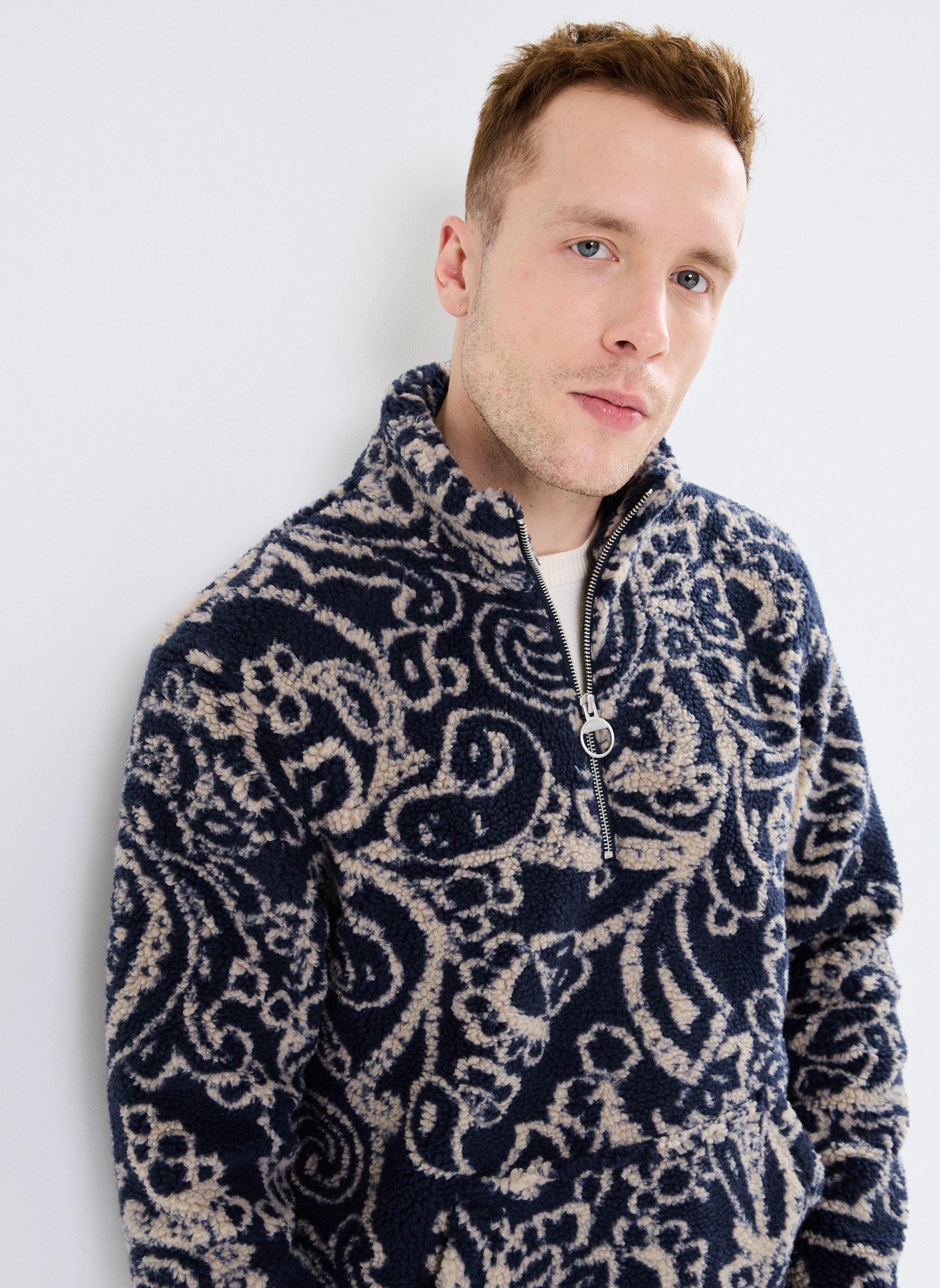 Pulls polaires fergus half zip fleece homme multicolore Barbour Pulls polaires fergus half zip fleece homme multicolore NAVY