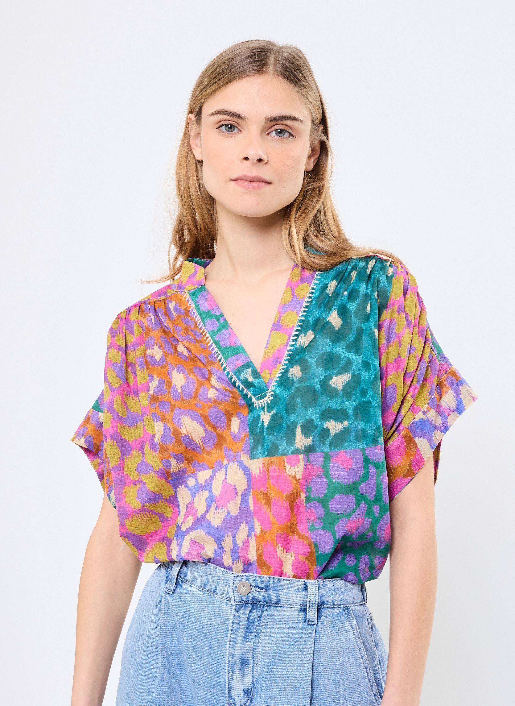 Kurzarm-Hemden Nah damen mehrfarbig Orféo Kurzarm-Hemden Nah damen mehrfarbig Savana