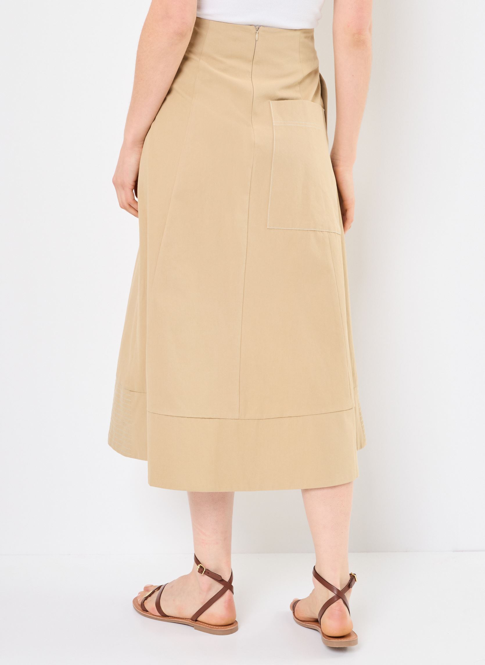 Lange rokken Anycia dames beige Orféo Lange rokken Anycia dames beige BEIGE