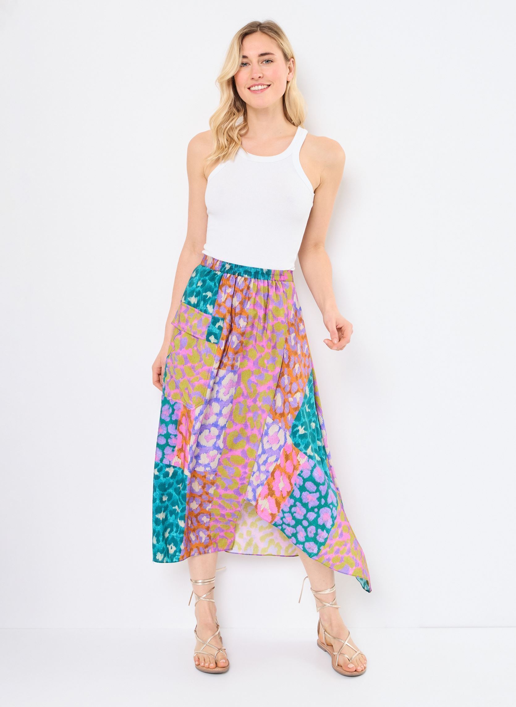 Jupes longues Iseline femme multicolore Orféo Jupes longues Iseline femme multicolore Savana