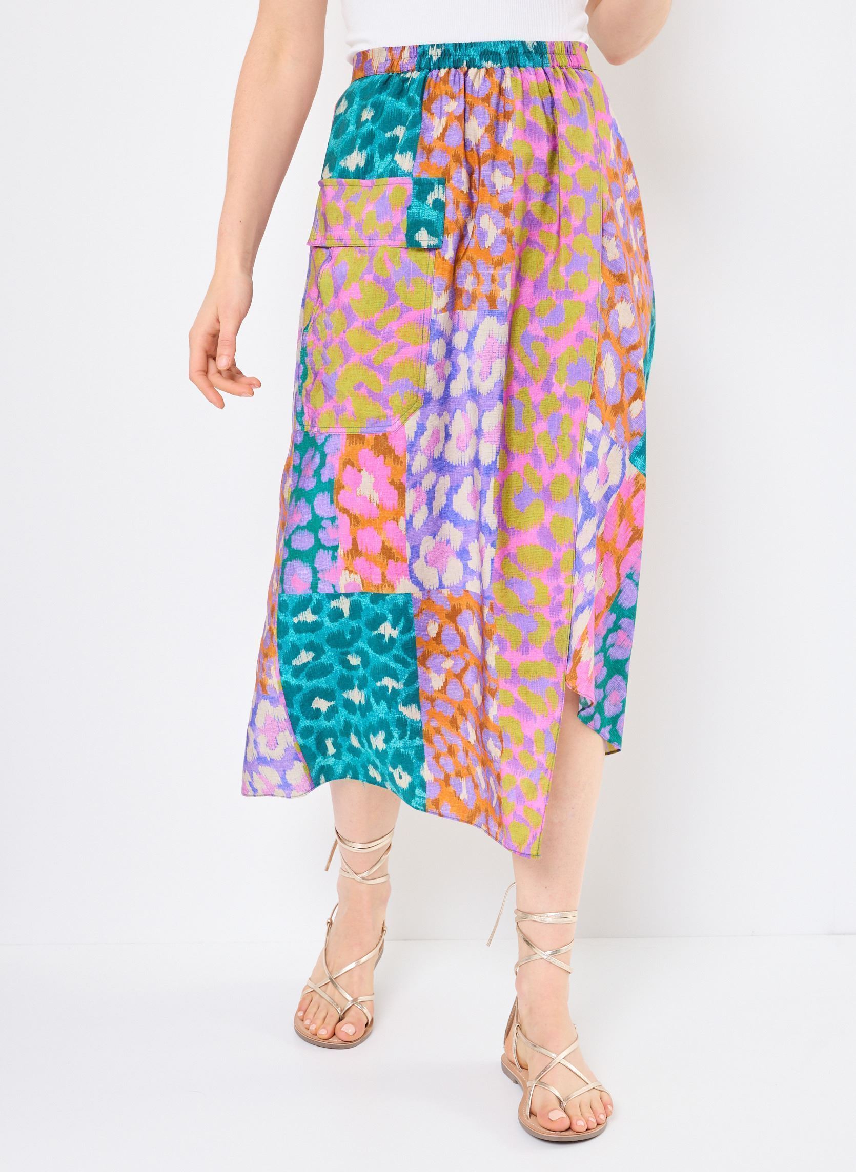 Jupes longues Iseline femme multicolore Orféo Jupes longues Iseline femme multicolore Savana