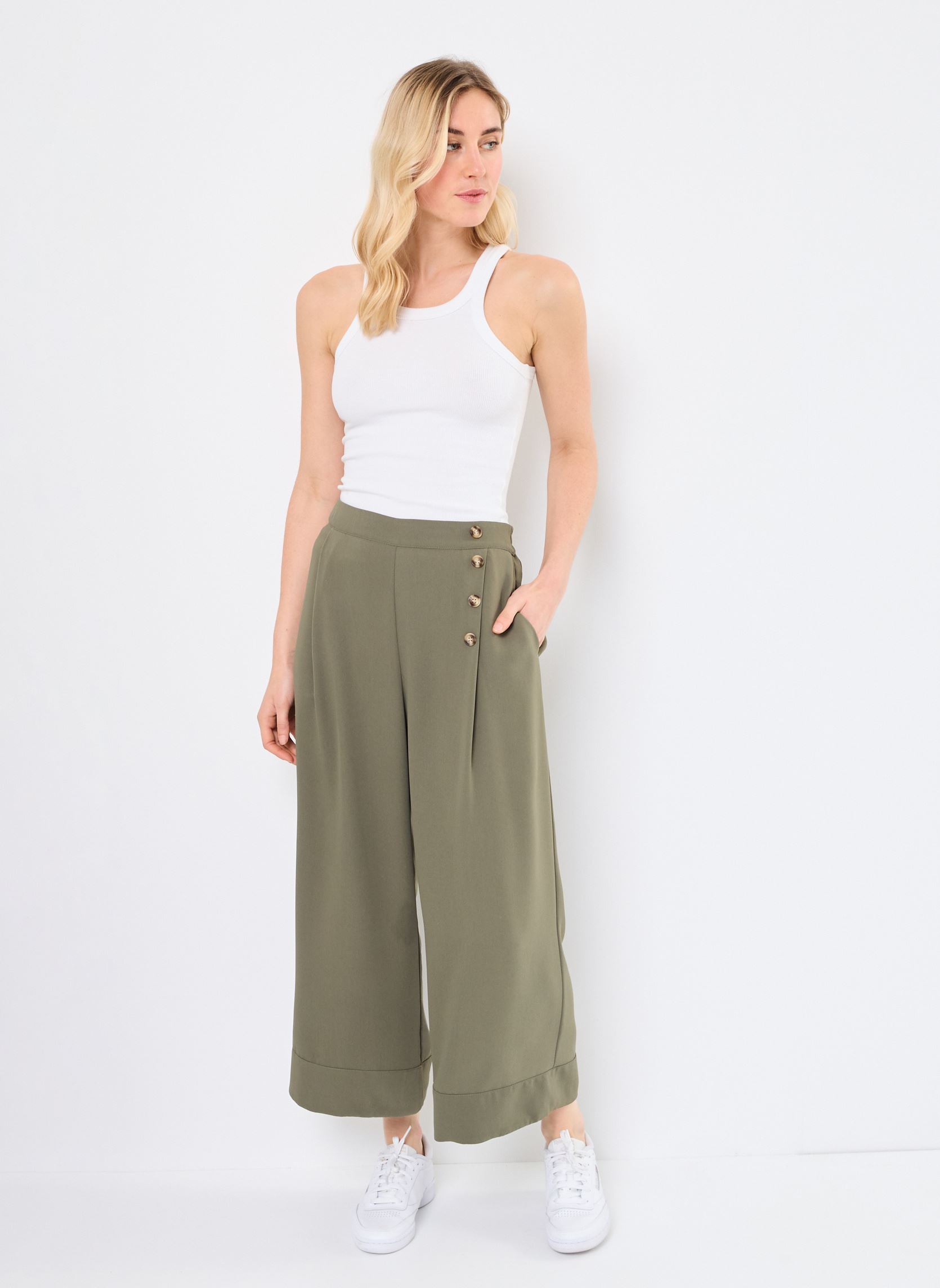 Weite Hosen Nolla damen grün Orféo Weite Hosen Nolla damen grün Kaki