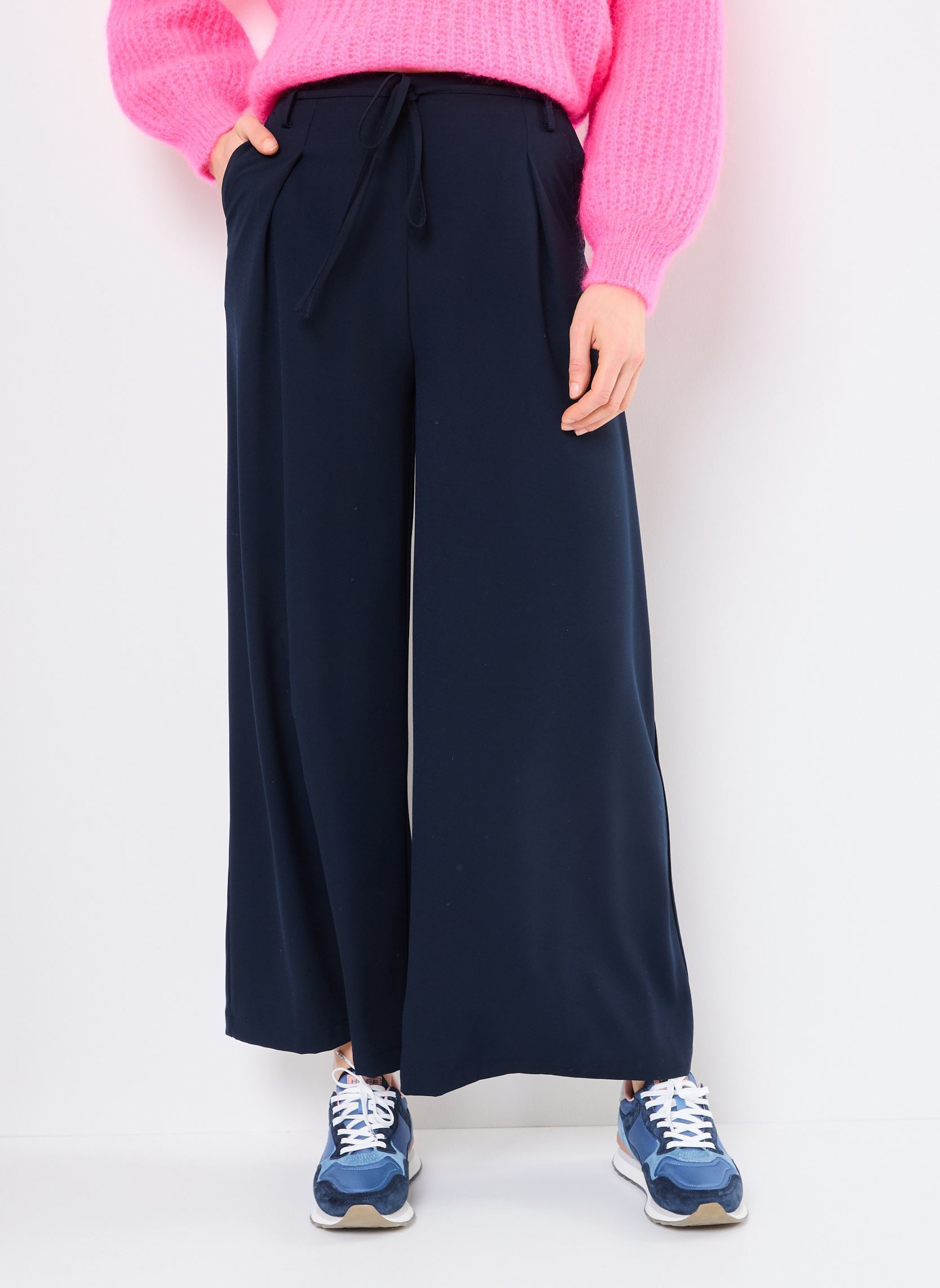 Wijde broeken Ebene dames blauw Orféo Wijde broeken Ebene dames blauw Navy