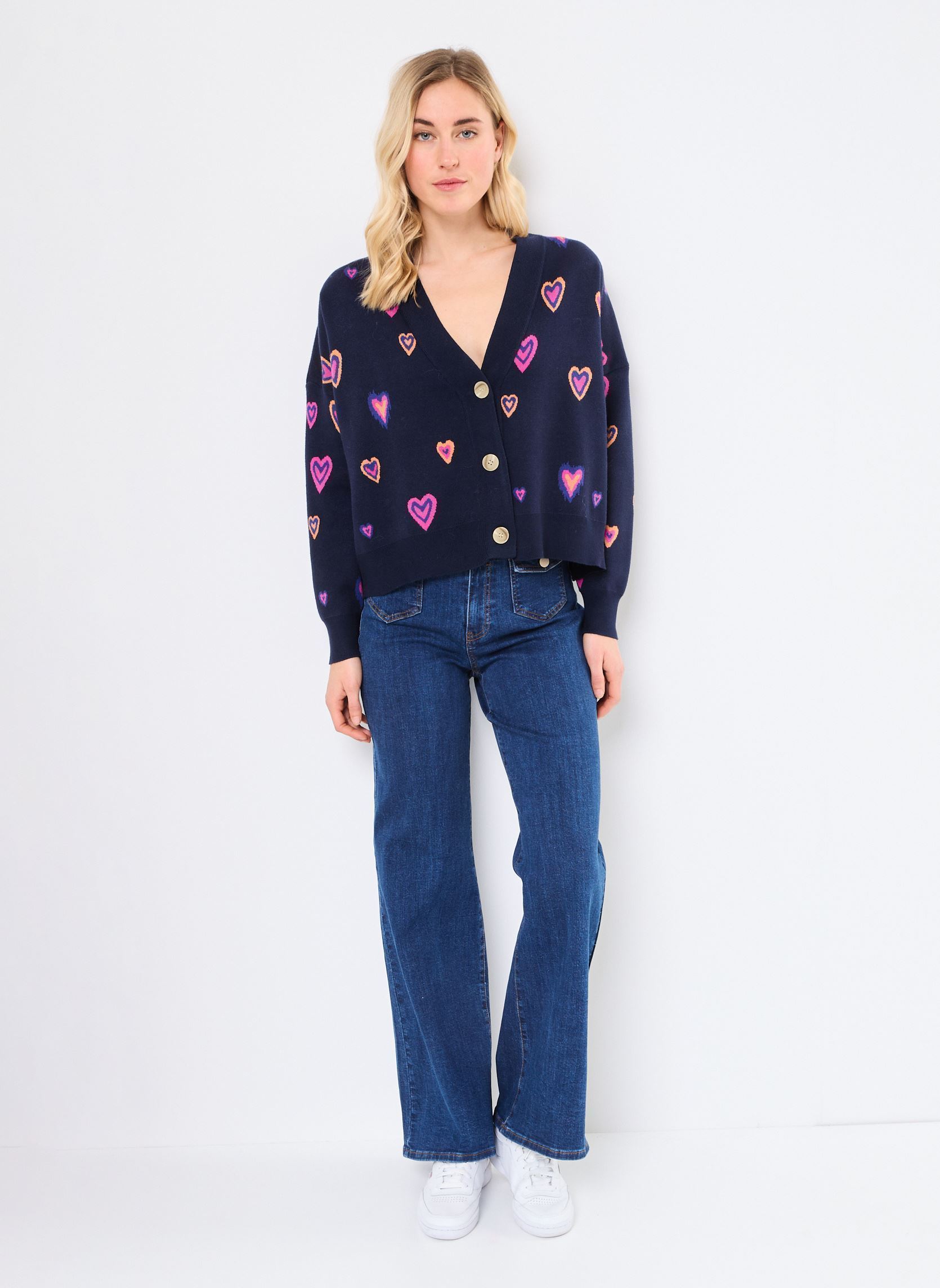 Vesten Kamil dames blauw Orféo Vesten Kamil dames blauw LOVELY NAVY