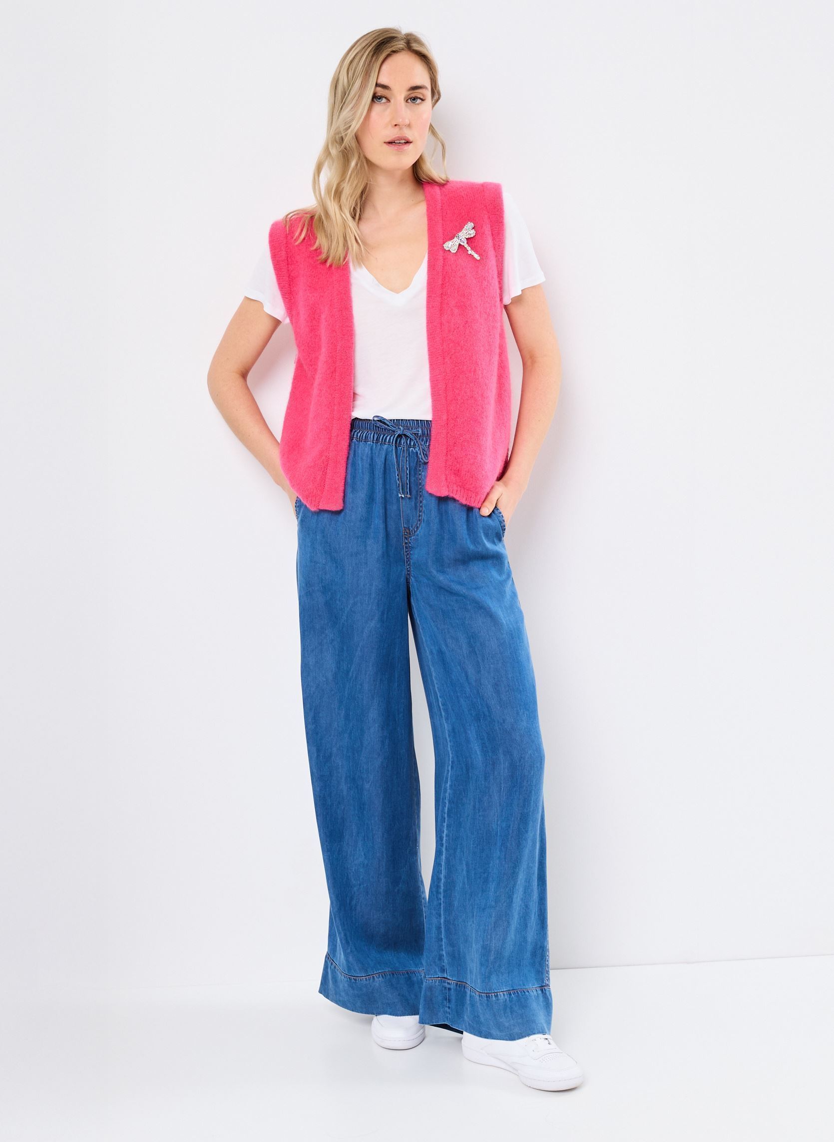 Vesten Phyllis dames roze Orféo Vesten Phyllis dames roze Framboise