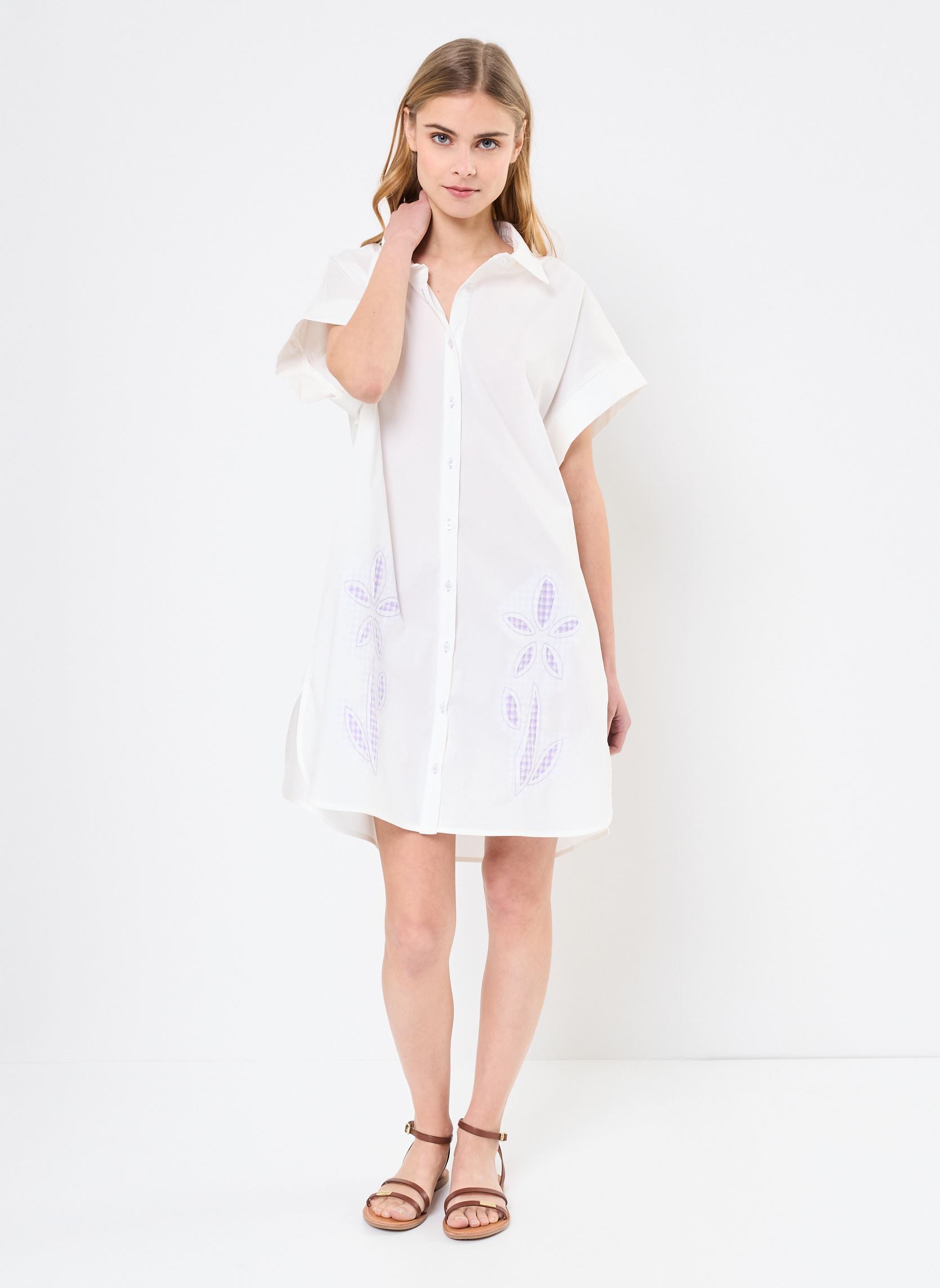 Robes Noelise femme blanc Orféo Robes Noelise femme blanc BLANC