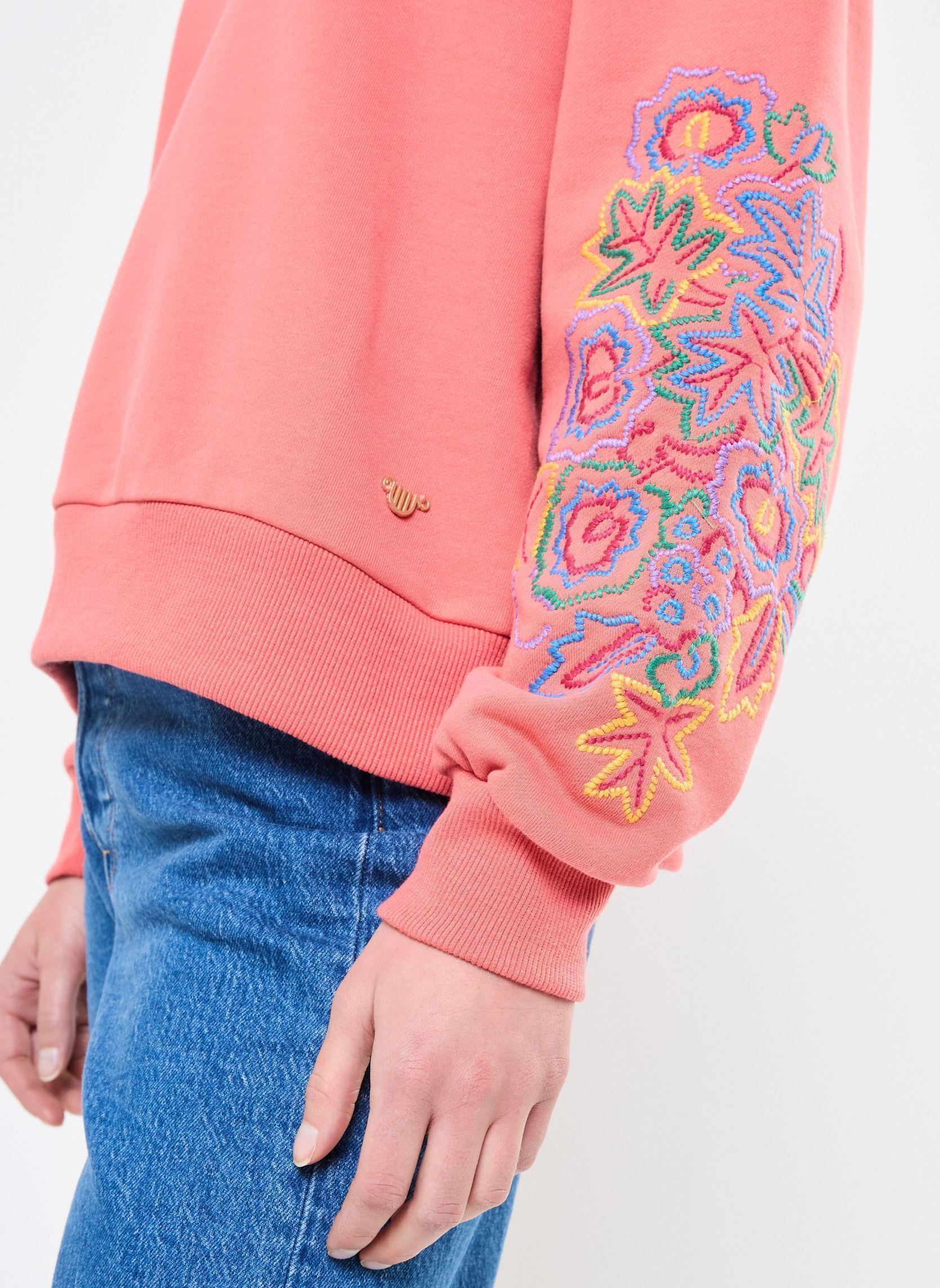 Sweater Anna dames rood Orféo Sweater Anna dames rood FRAISE