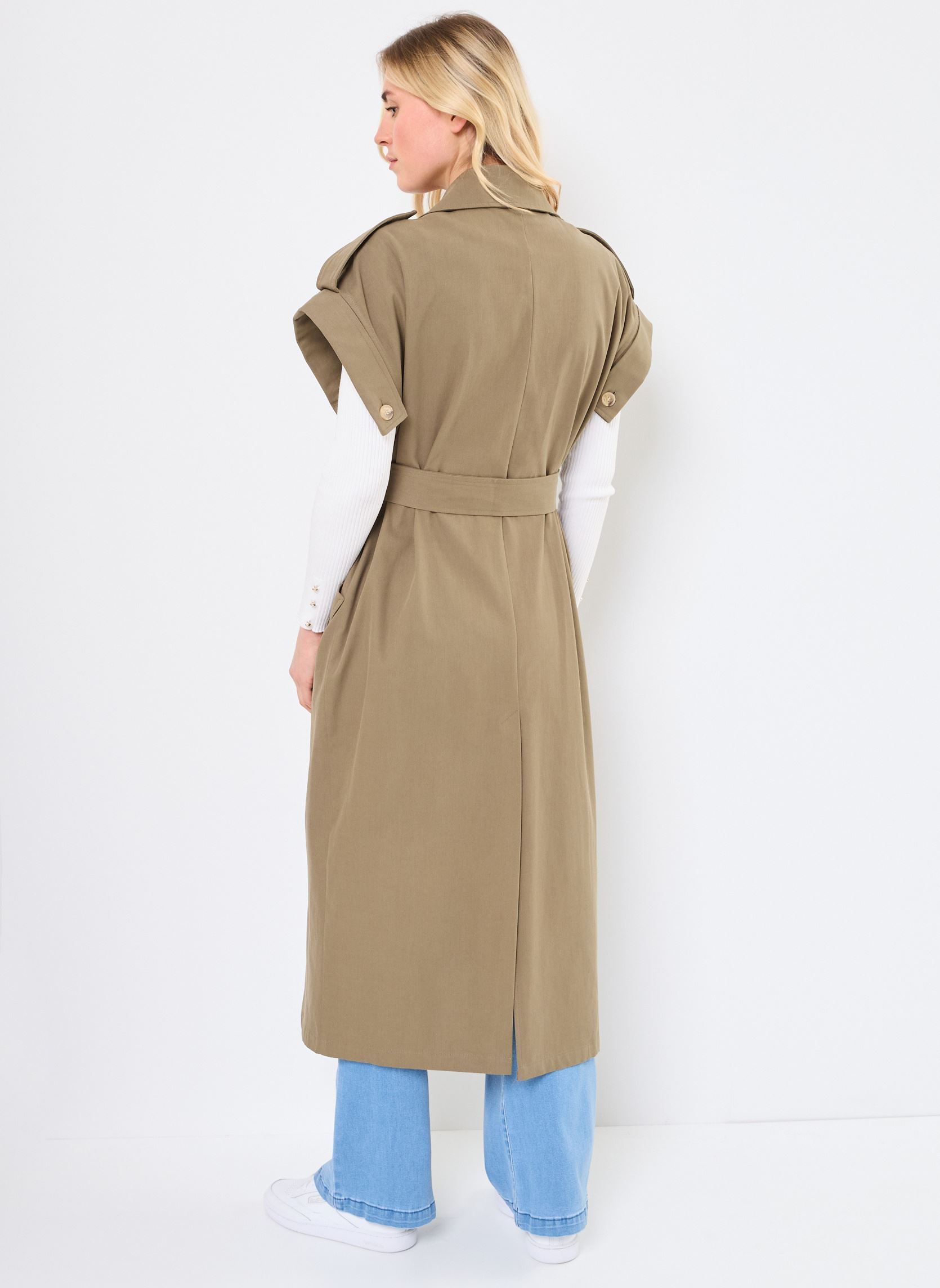 Trench-coats Lana femme vert Orféo Trench-coats Lana femme vert Kaki