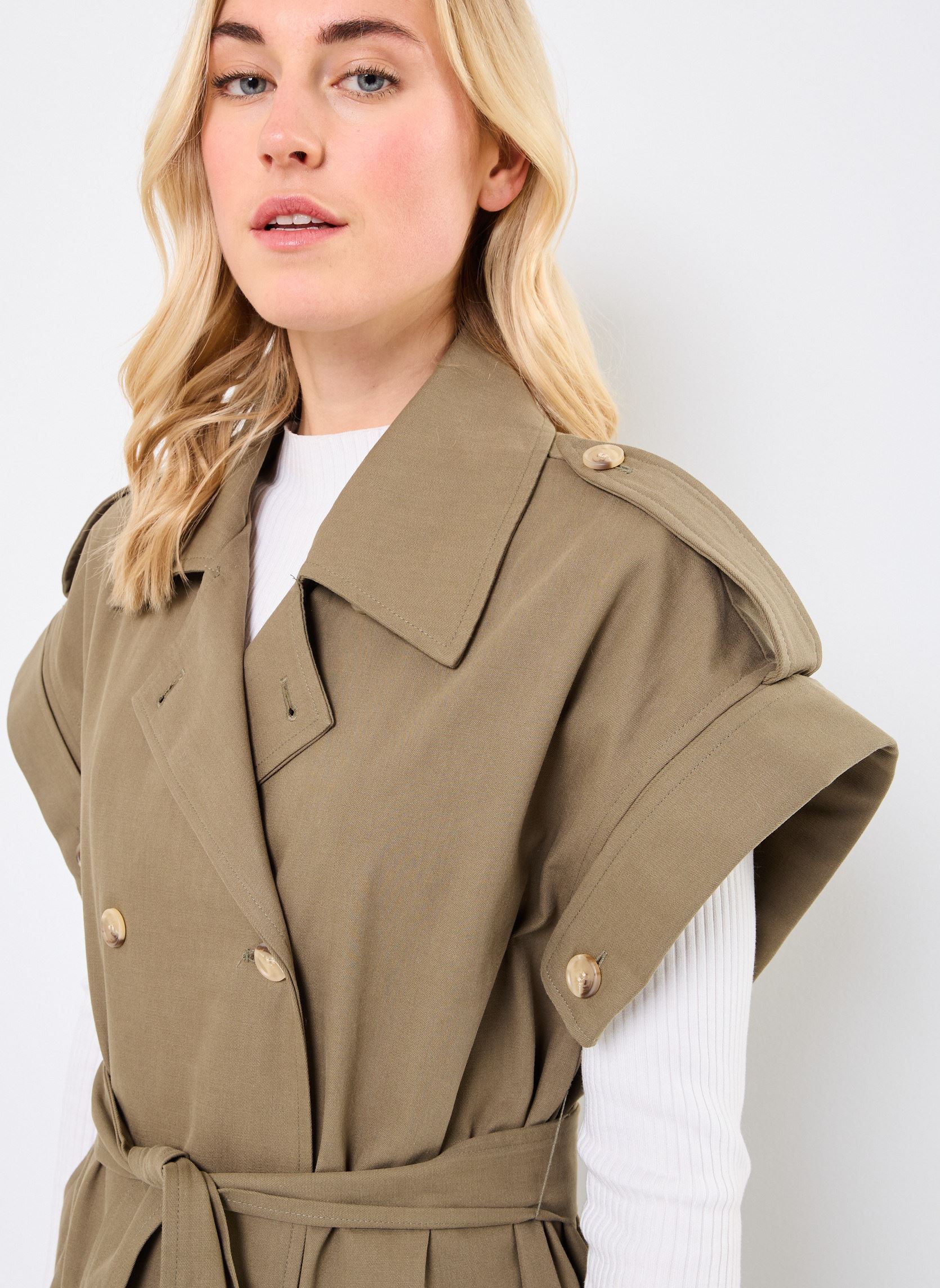 Trench-coats Lana femme vert Orféo Trench-coats Lana femme vert Kaki