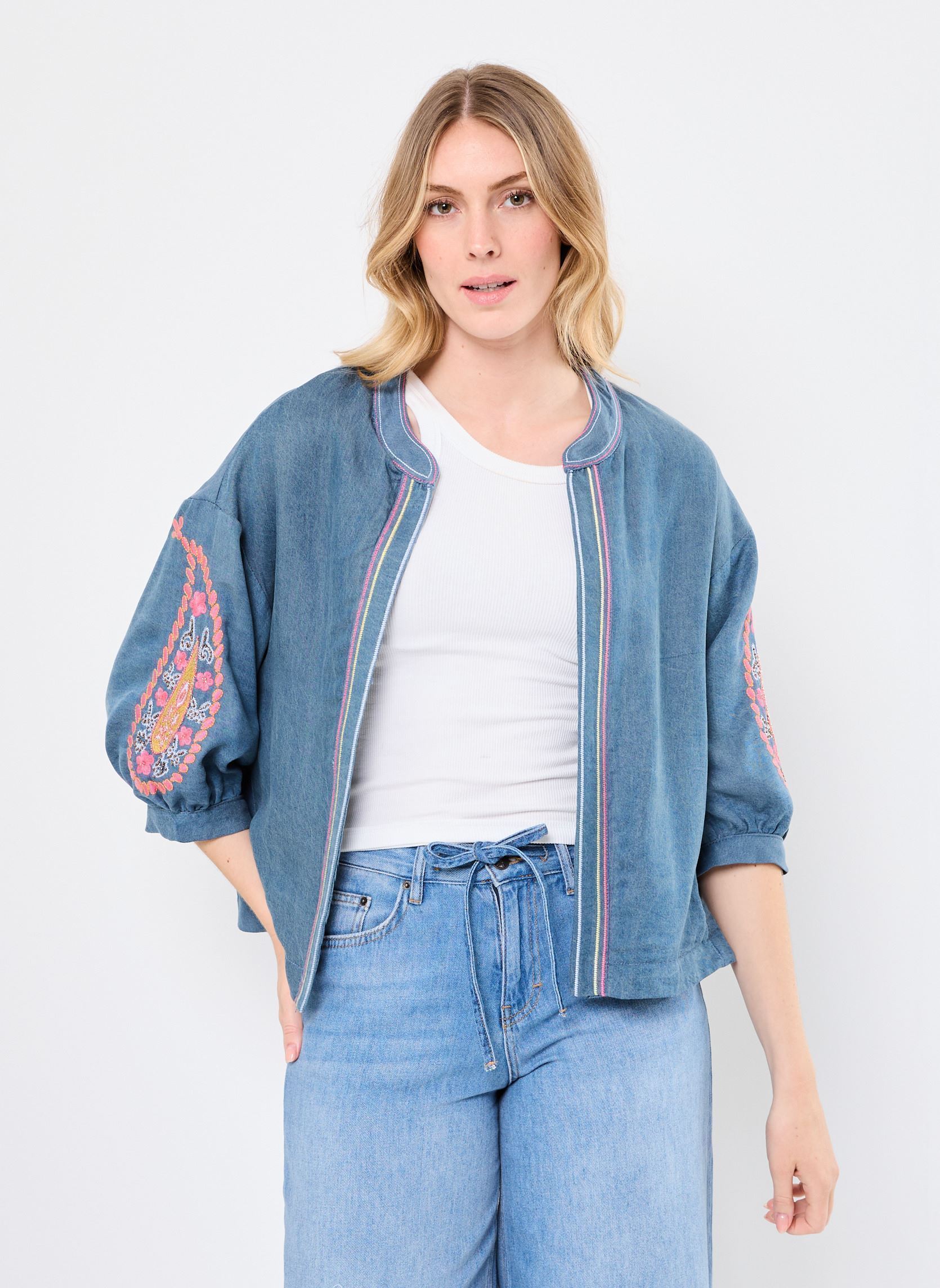 Jassen Jennat dames blauw Orféo Jassen Jennat dames blauw DENIM