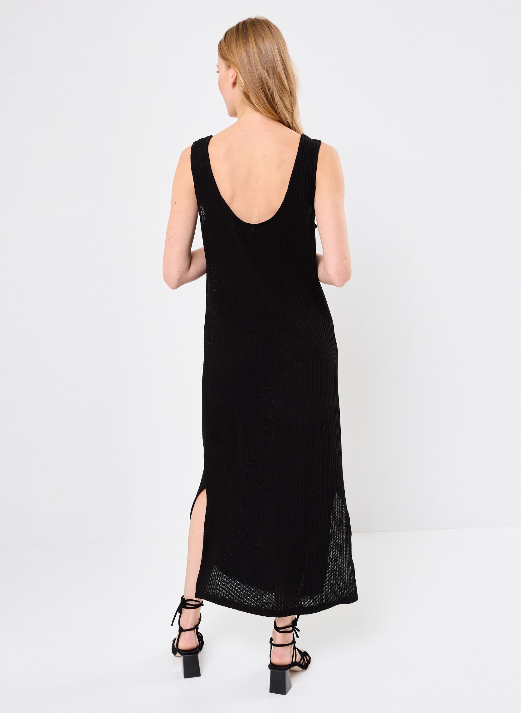 Vestidos largos ROBE CROCHET mujer negro MADE BY Vestidos largos ROBE CROCHET mujer negro JET BLACK