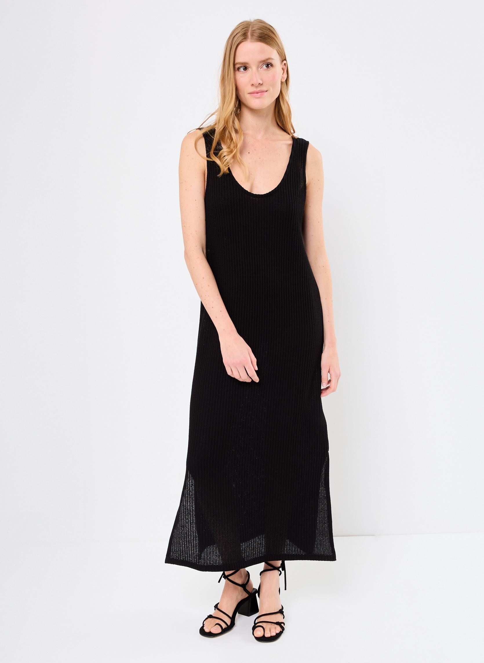 Vestidos largos ROBE CROCHET mujer negro MADE BY Vestidos largos ROBE CROCHET mujer negro JET BLACK