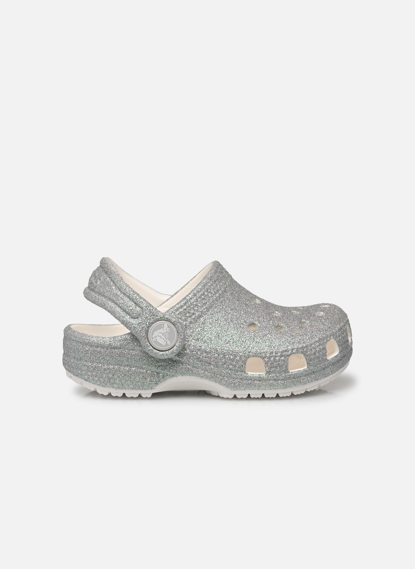 Mules et sabots Classic Iridescent Glitter Cg K blanc Crocs Mules et sabots Classic Iridescent Glitter Cg K blanc White