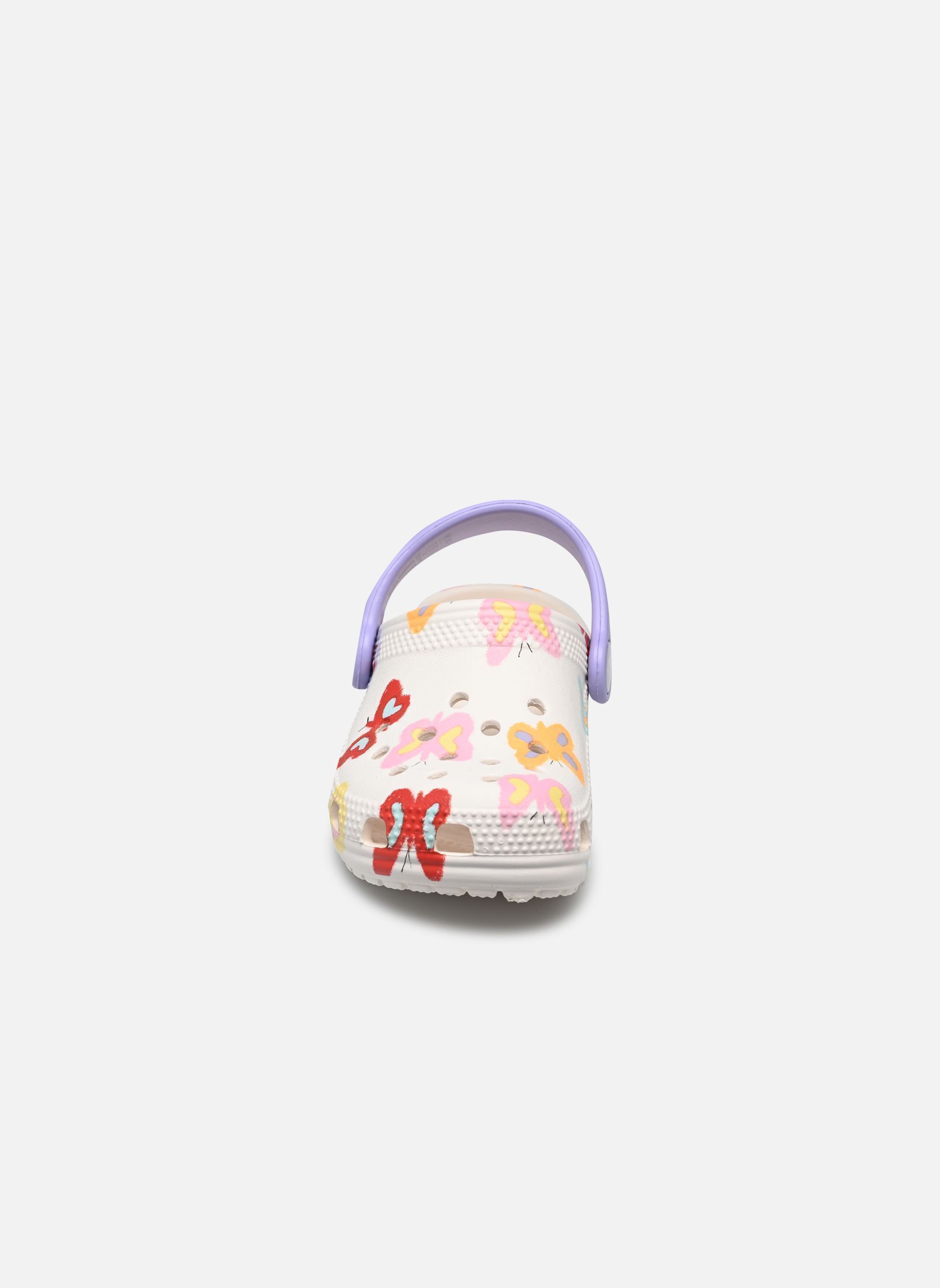 Pantoletten und Clogs Classic Butterfly Graphic Cg K mädchen weiß Crocs Pantoletten und Clogs Classic Butterfly Graphic Cg K mädchen weiß Chalk