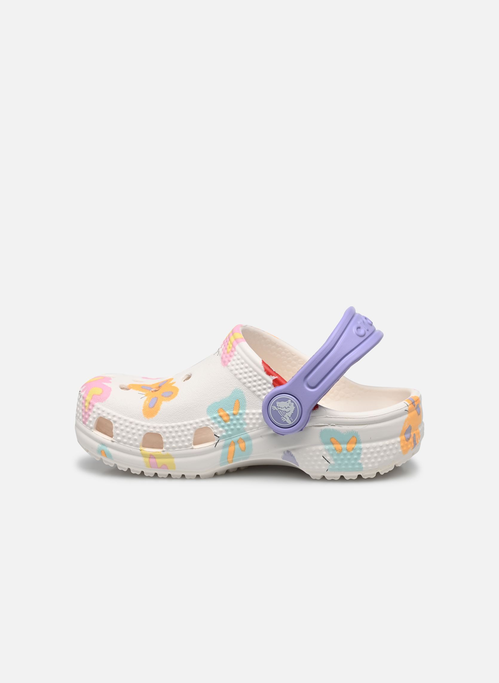Pantoletten und Clogs Classic Butterfly Graphic Cg K mädchen weiß Crocs Pantoletten und Clogs Classic Butterfly Graphic Cg K mädchen weiß Chalk