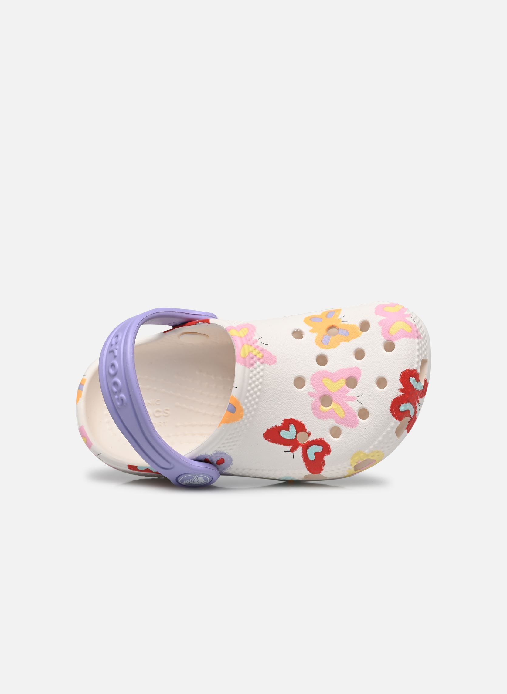 Pantoletten und Clogs Classic Butterfly Graphic Cg K mädchen weiß Crocs Pantoletten und Clogs Classic Butterfly Graphic Cg K mädchen weiß Chalk